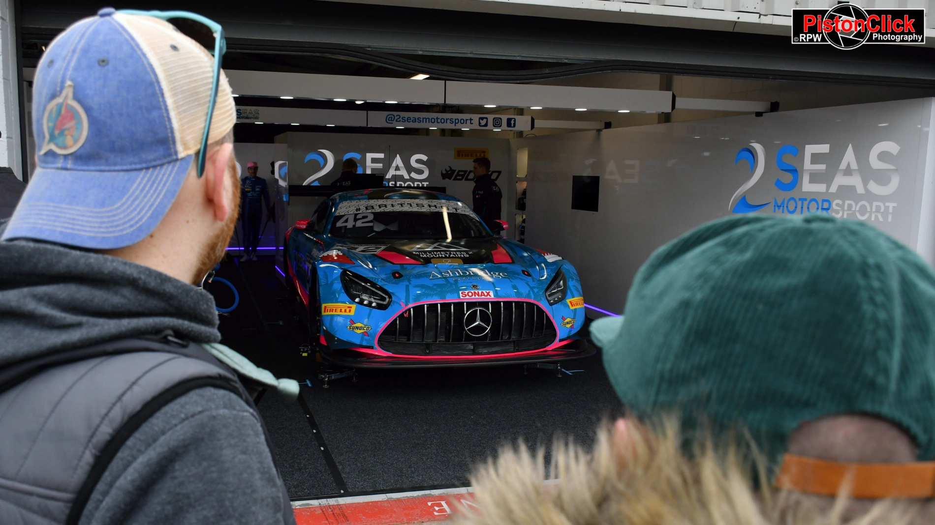 British GT pits at Silverstone