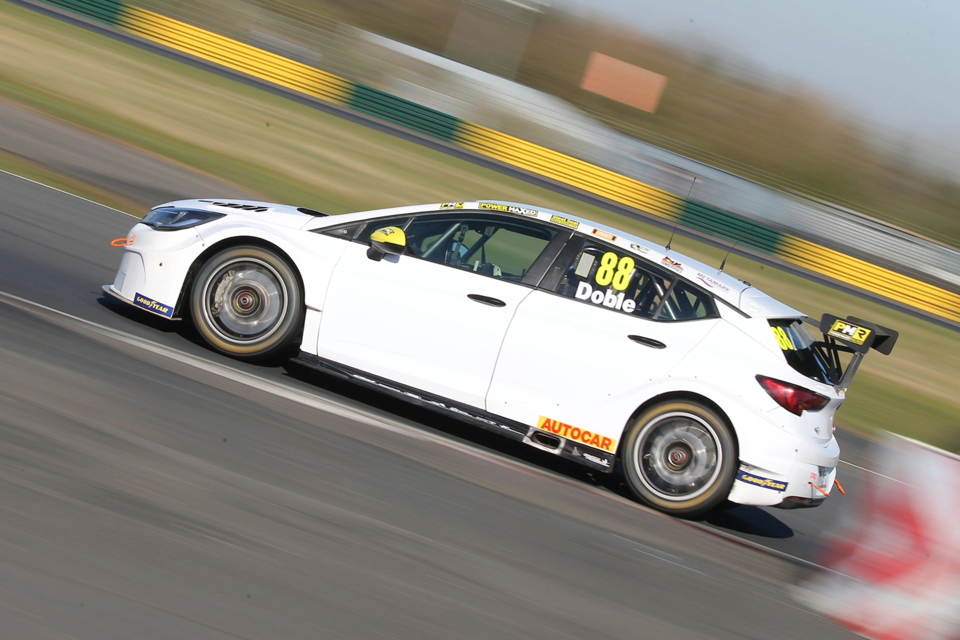 Mikey Doble in the Vauxhall Astra BTCC