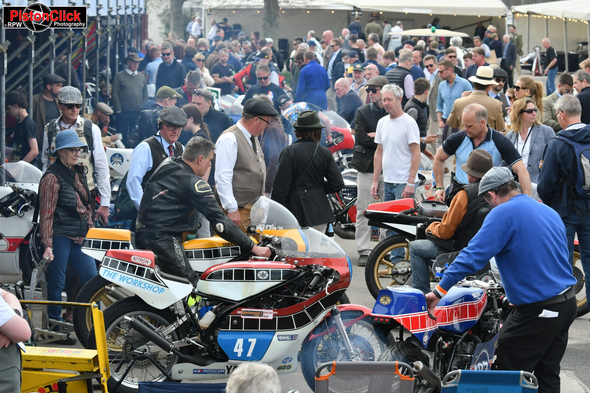 Motorcycle racing at the 82 Members Meeting Goodwood