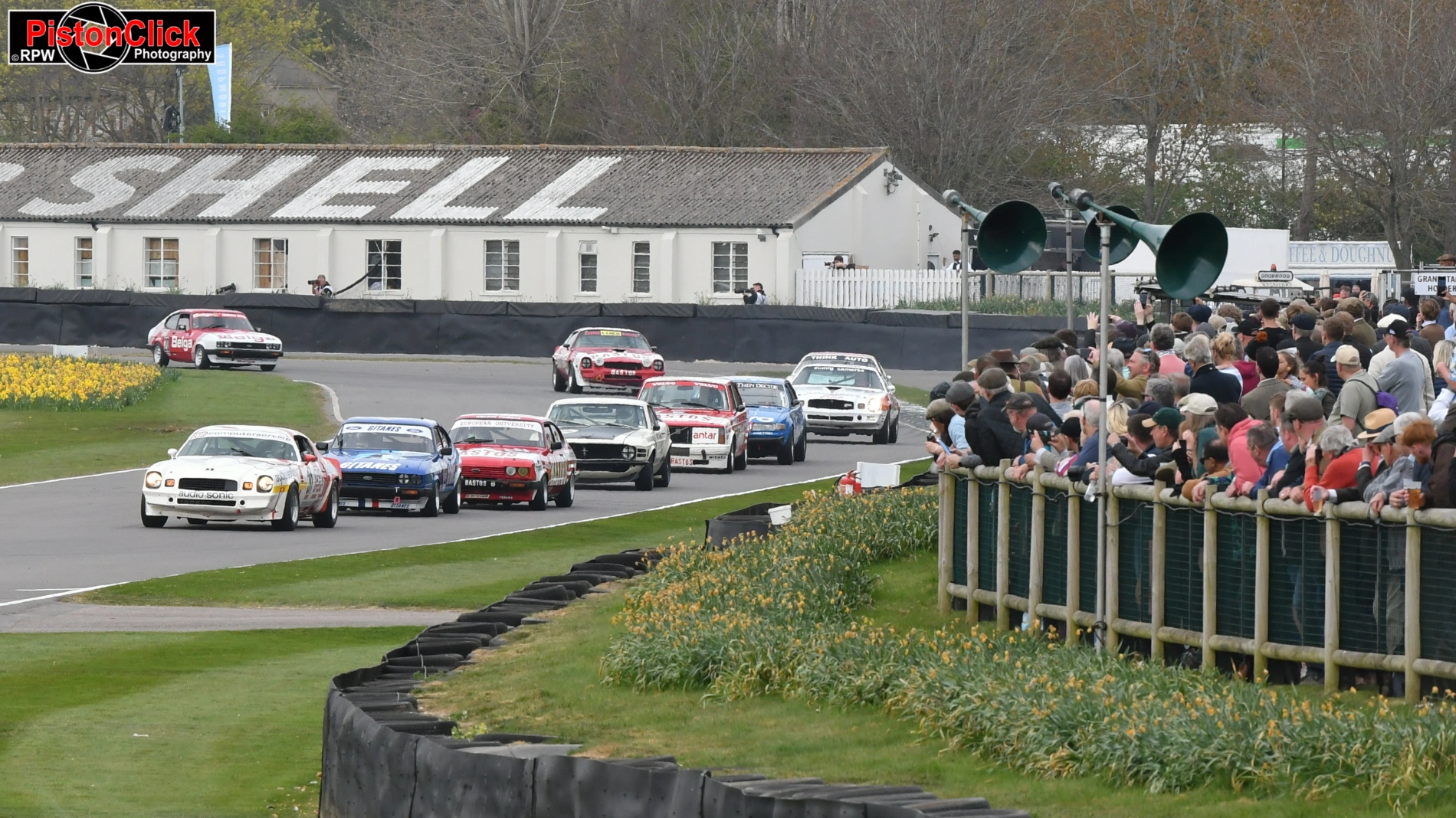 Jake Hill in a 1980 Ford Capri III 3.0S at the Goodwood Members Meeting