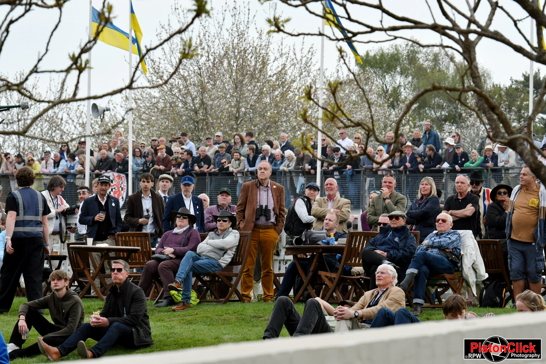The crowd at Goodwood race circuit
