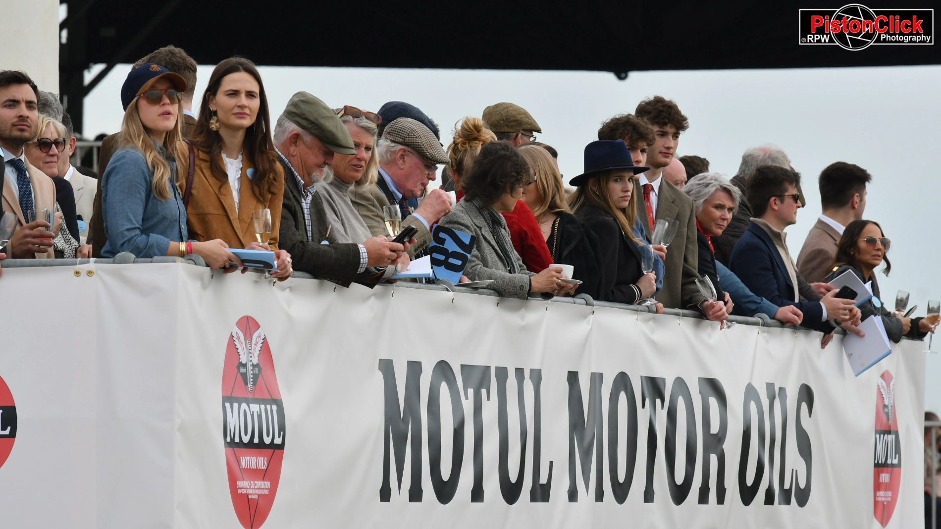 The crowd at Goodwood race circuit