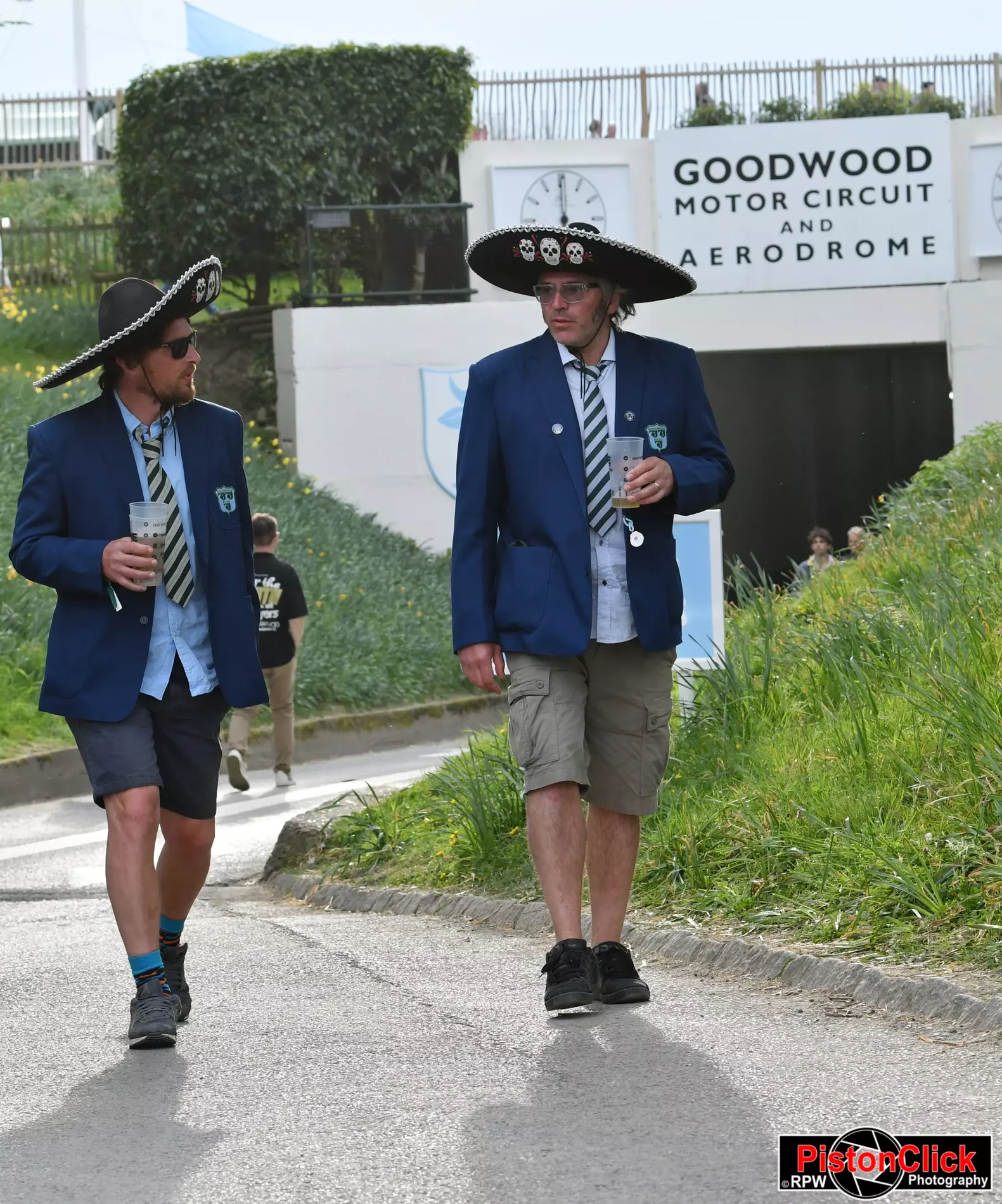 The crowd at Goodwood race circuit