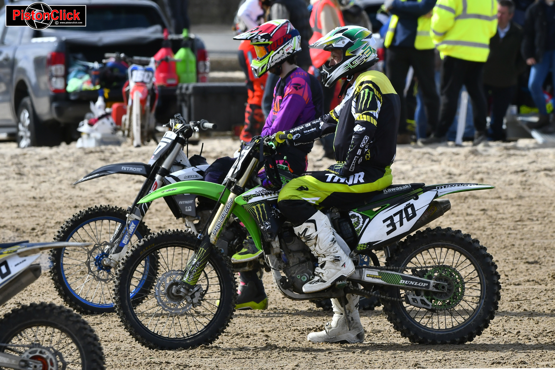 The paddock at Mablethorpe sand racing