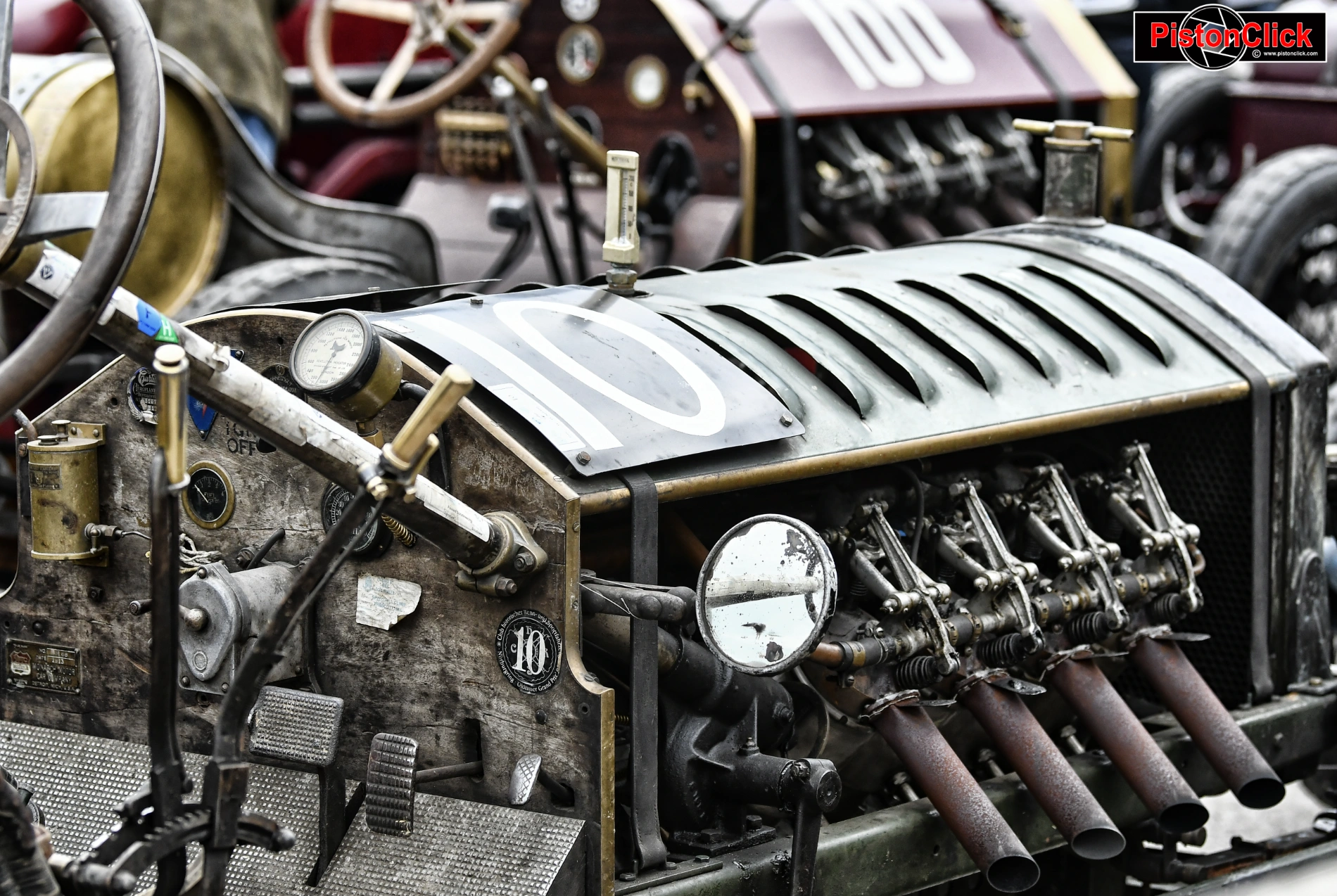 Vintage cars at Goodwood race track