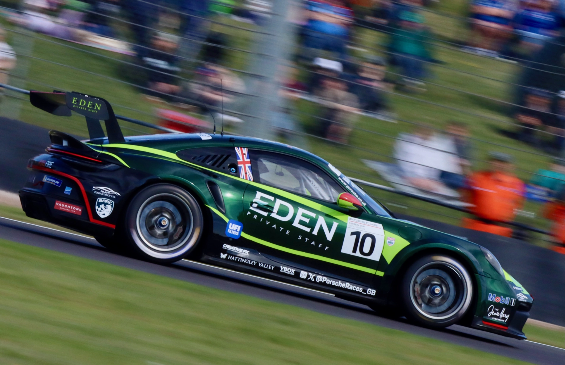 Porsche Carrera Cup at the BTCC Donington Park