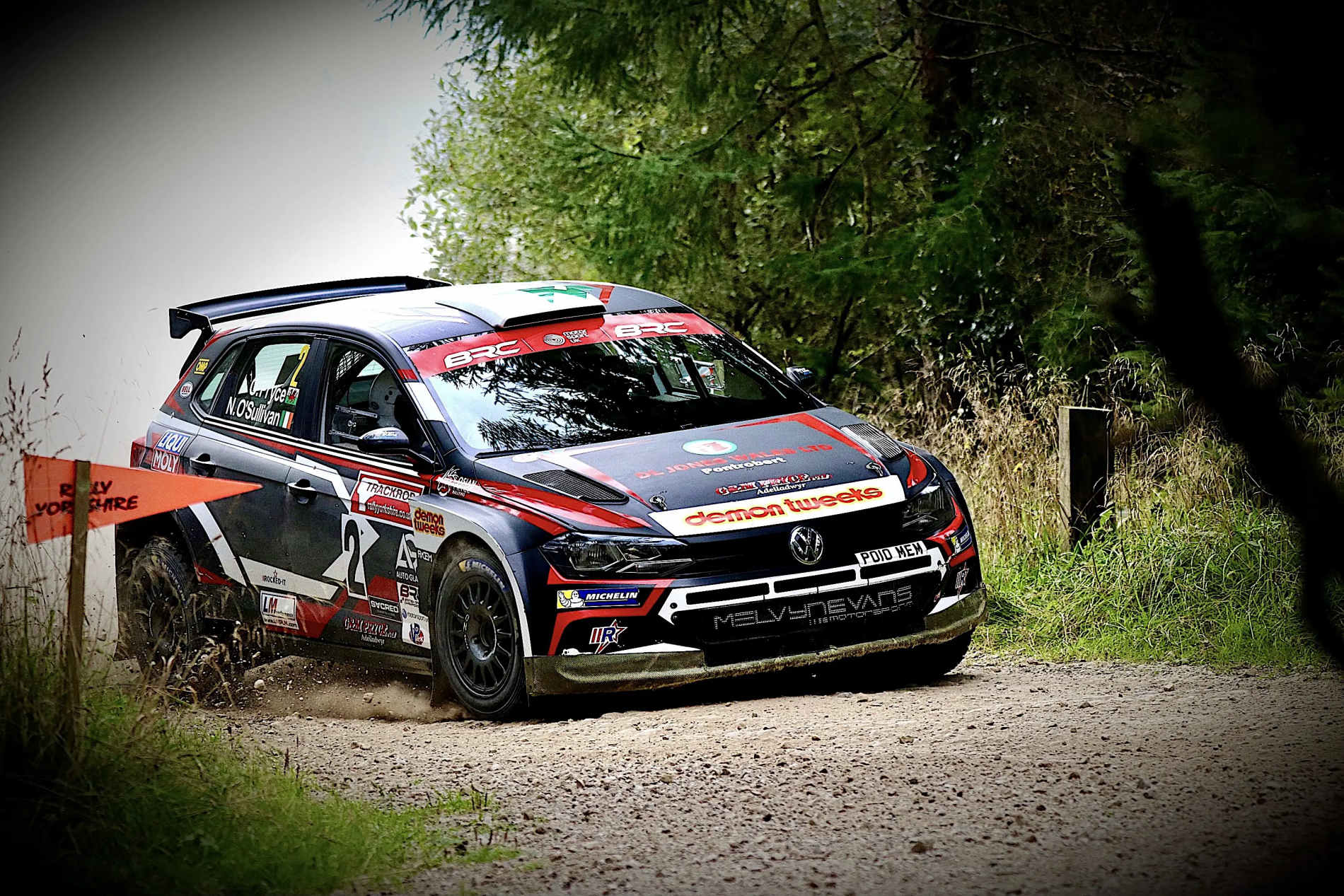 British Rally Champion Osian Pryce