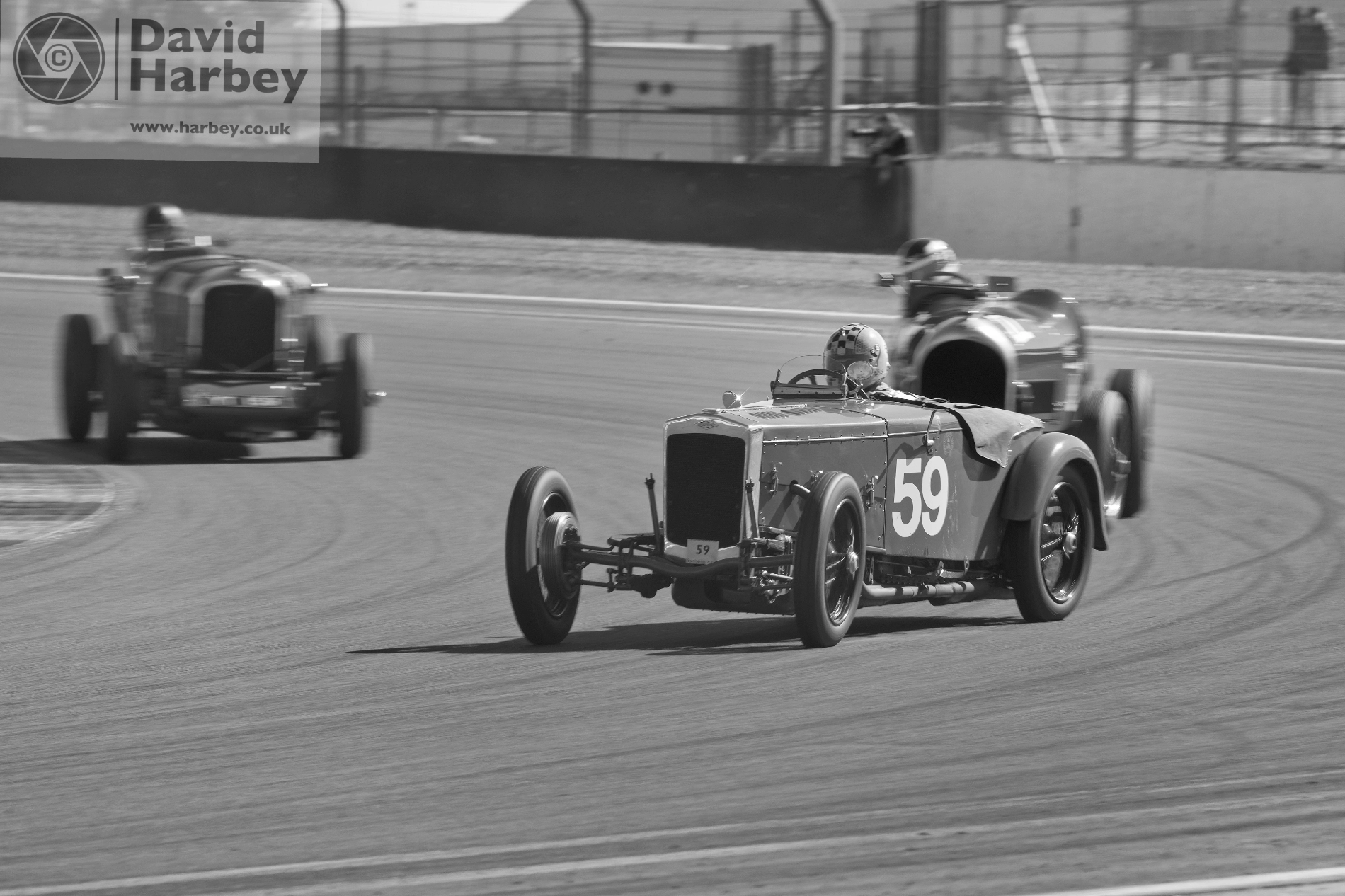Vintage car racing at Silverstone