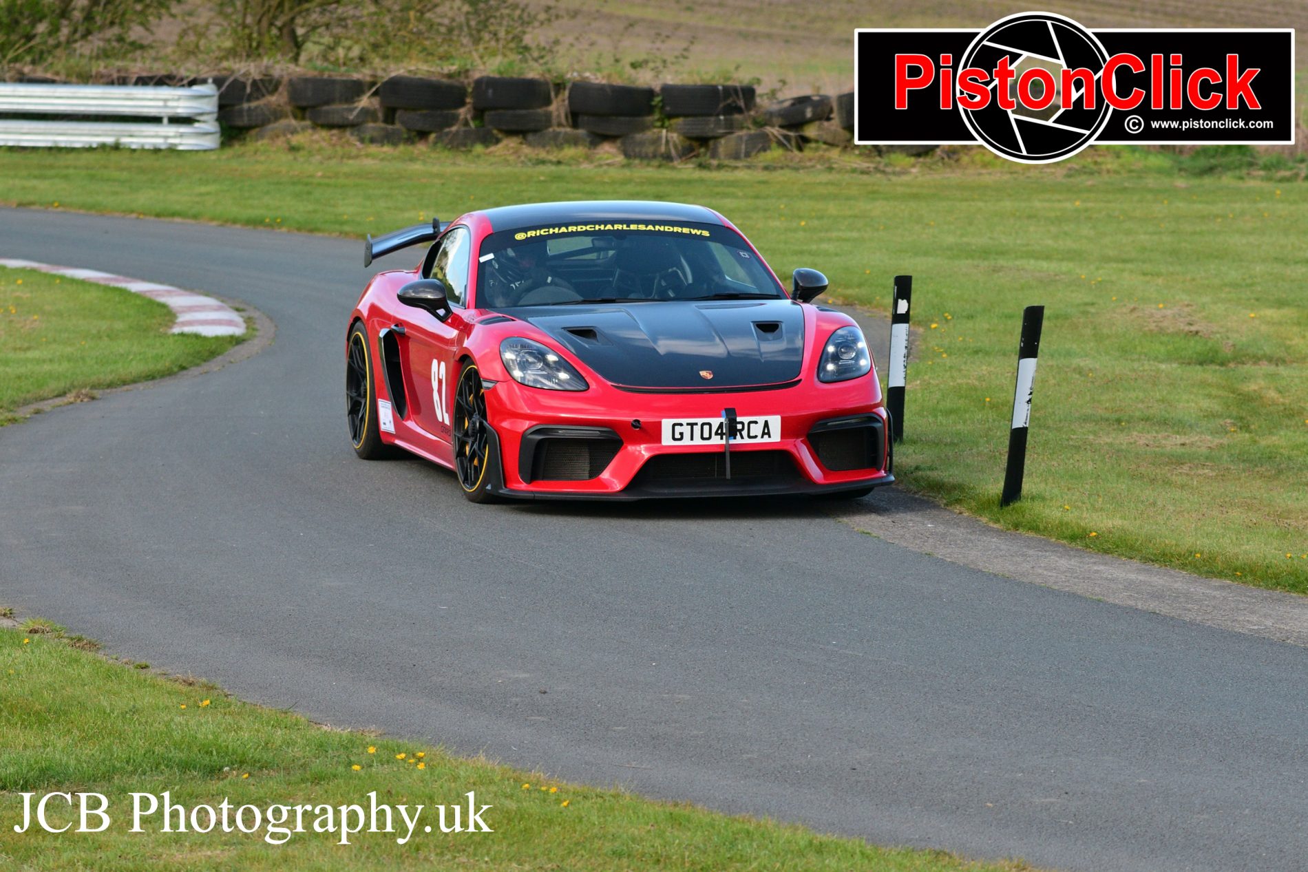 Richard Andrews driving the Porsche 718 GT4