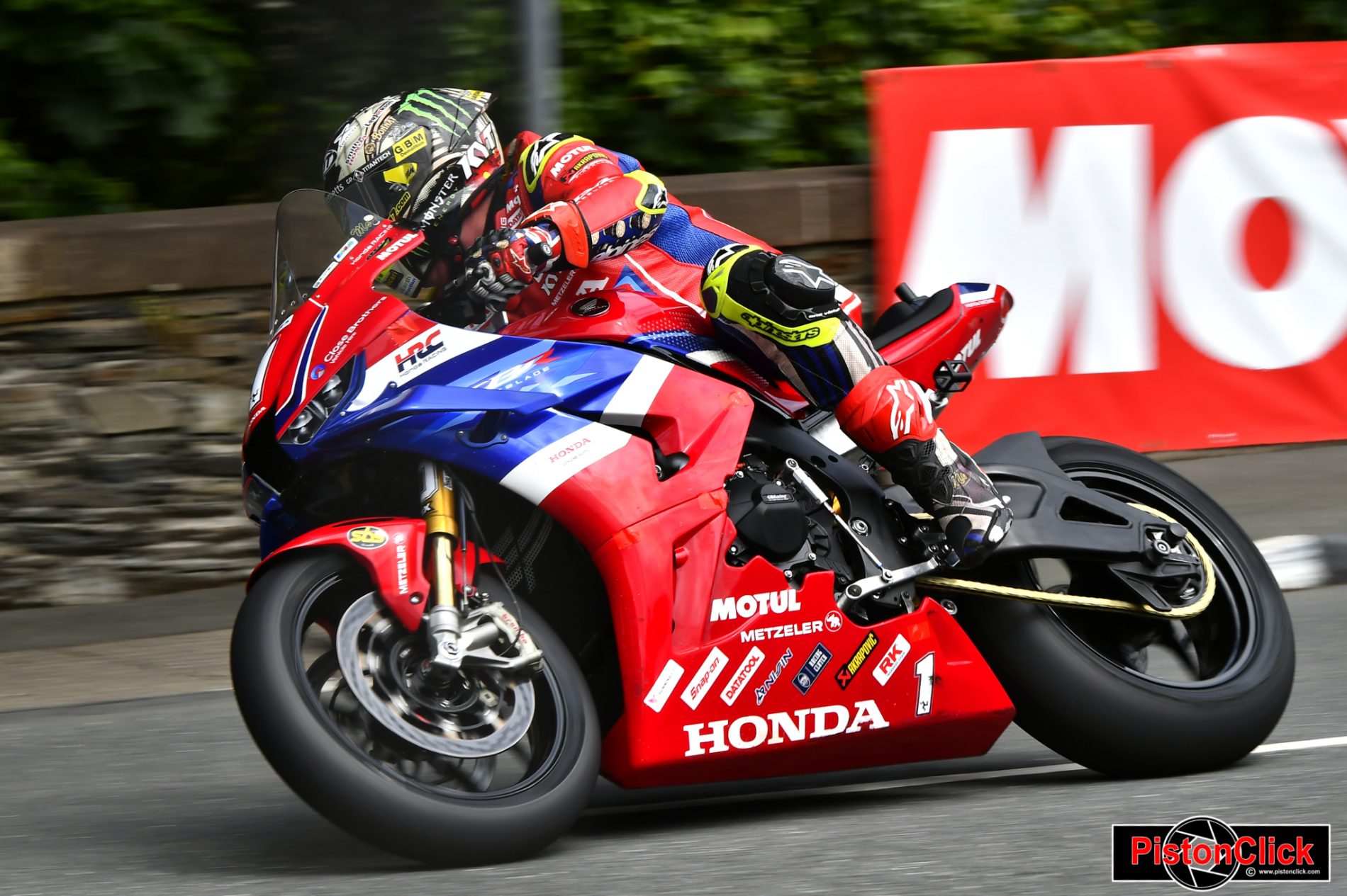 John McGuinness road racing at the Isle of Man