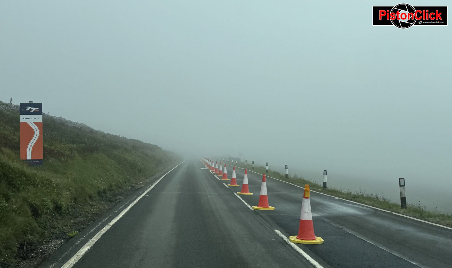Road racing at the Isle of Man mountain 