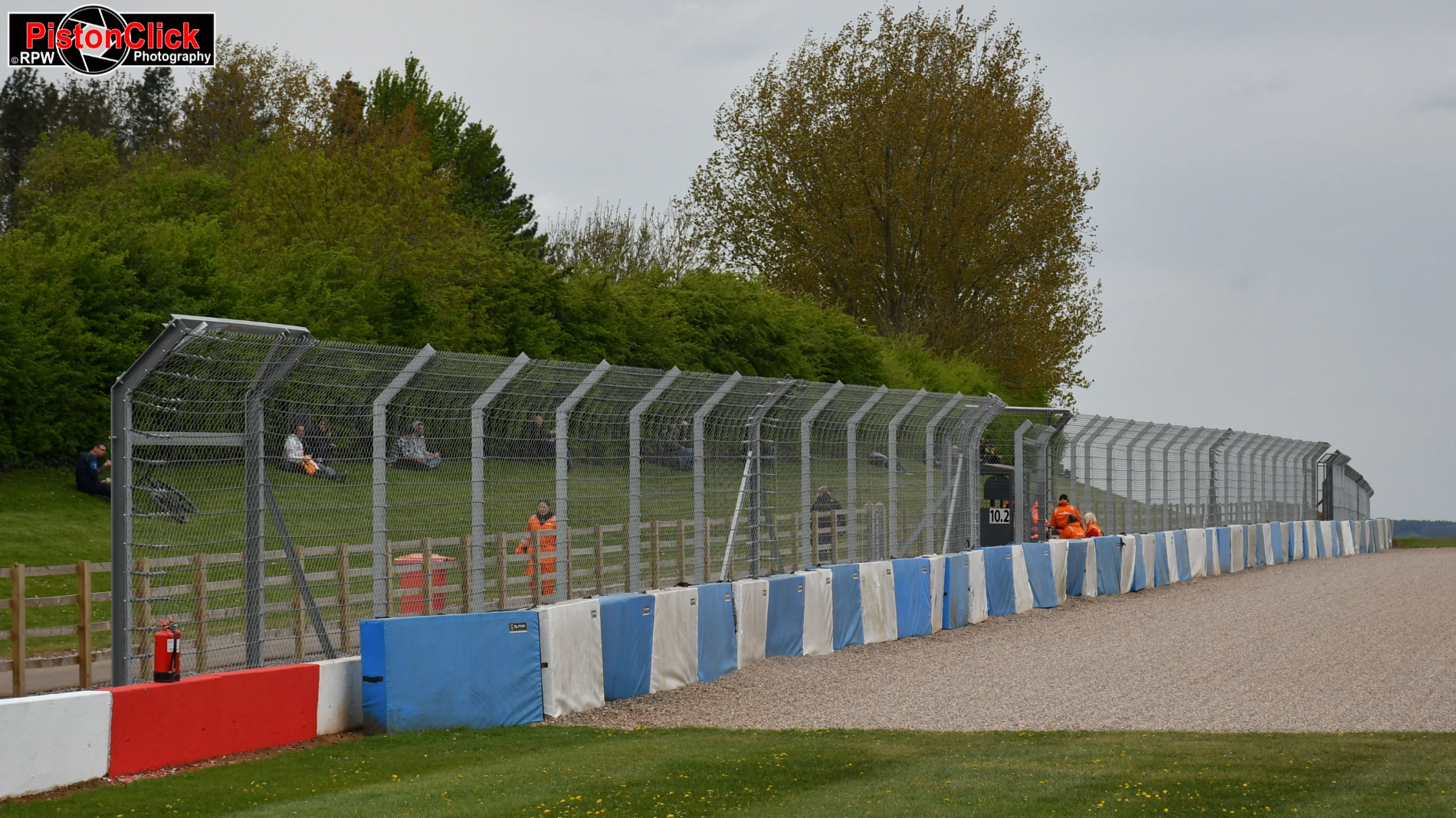 Safety fences at Donington Park