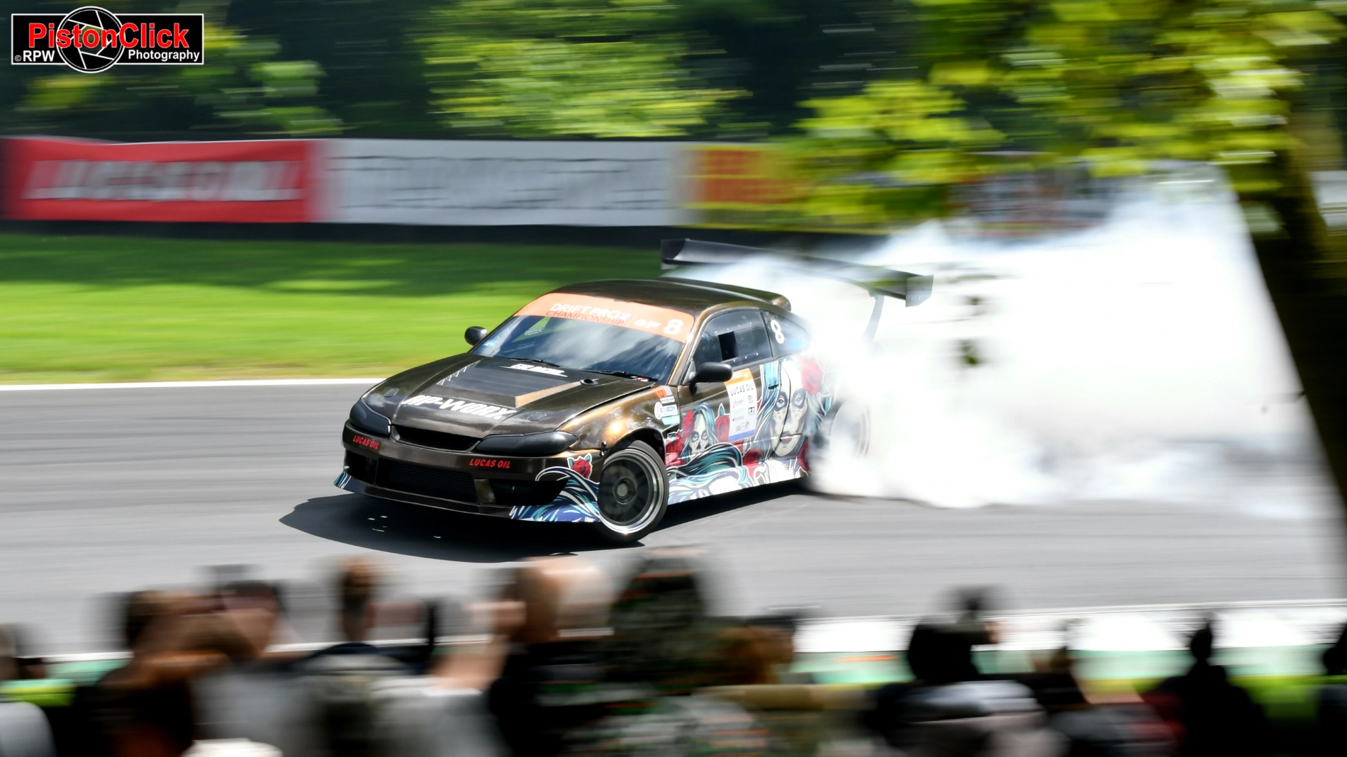 Drifting at Cadwell Park