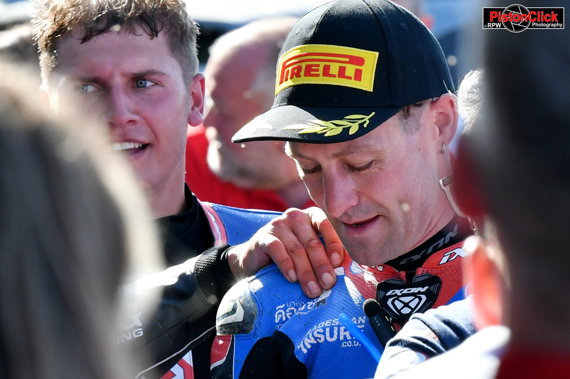 Josh Brookes third place in the BSB race 1 at Donington Park
