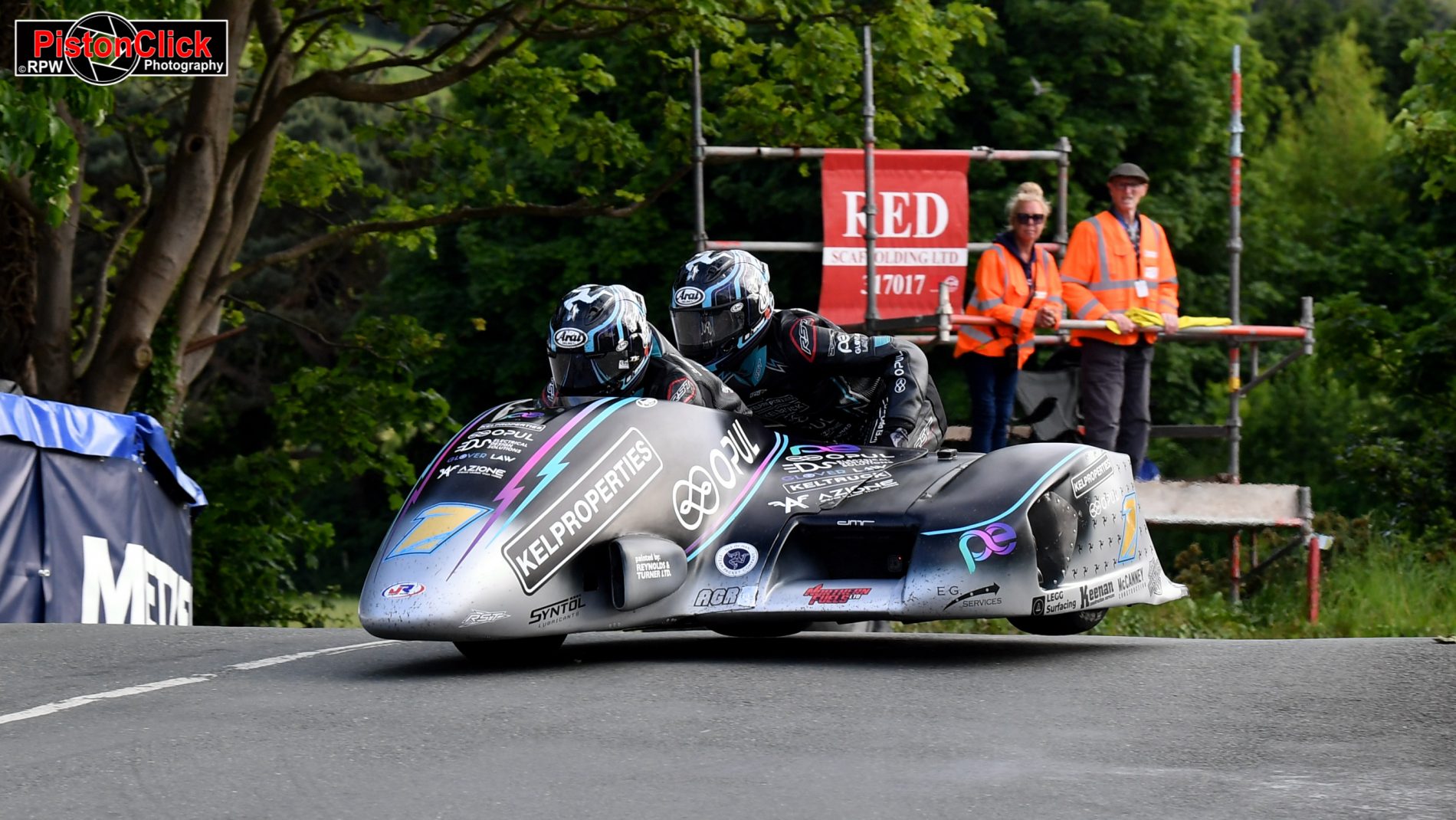 Sidecars at the IoM TT Practice Day 2025
