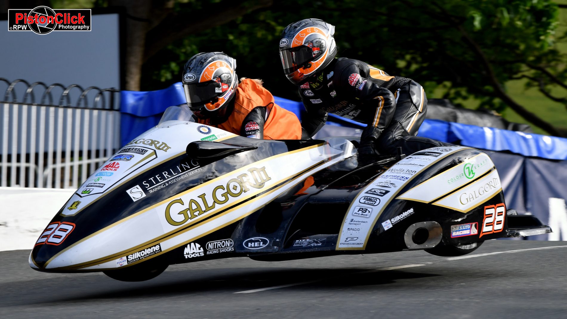 Sidecars at the IoM TT Practice Day 2025