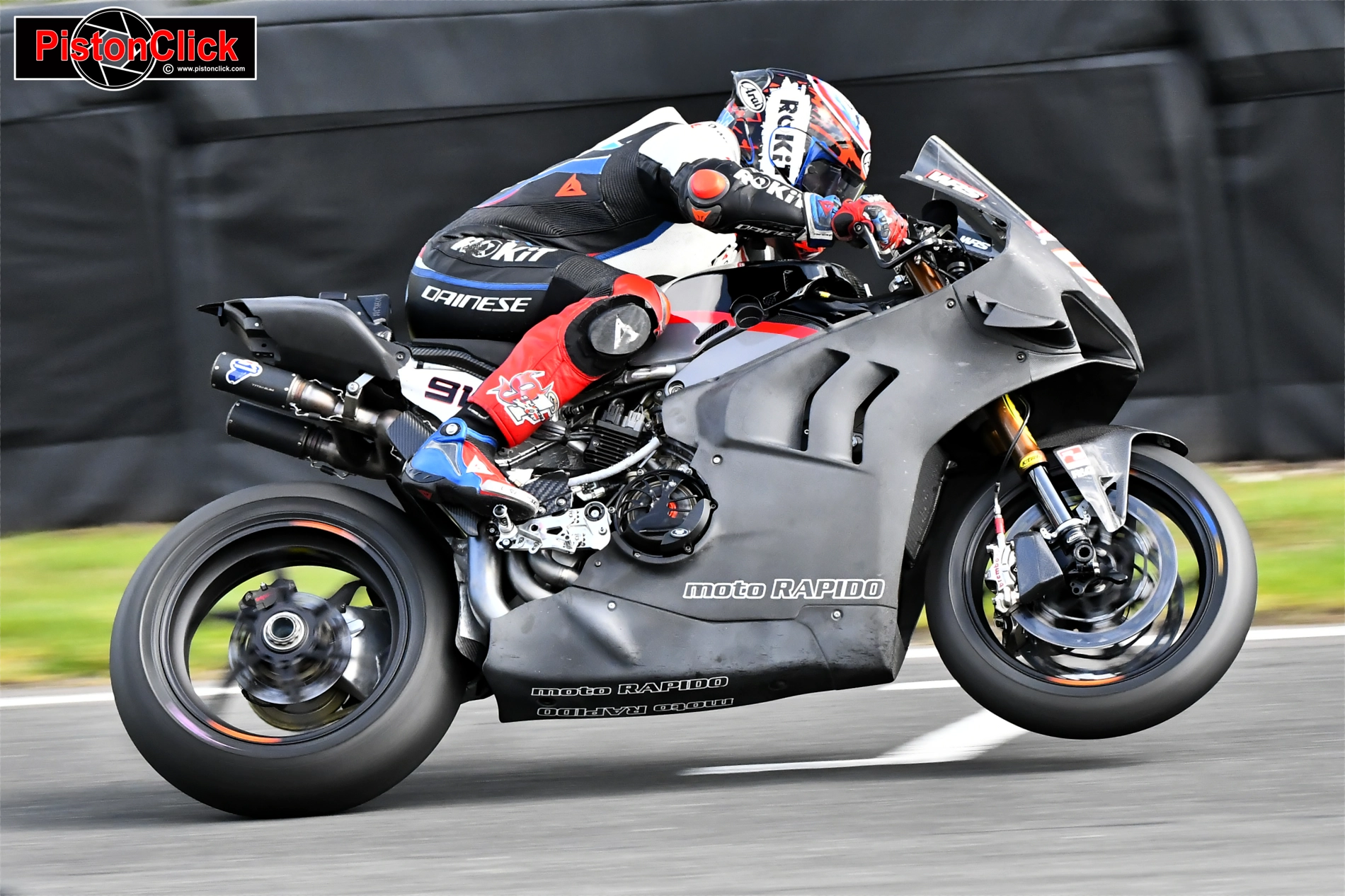 BSB Oulton Park Official Test Leon Haslam Moto Rapido Ducati Racing 