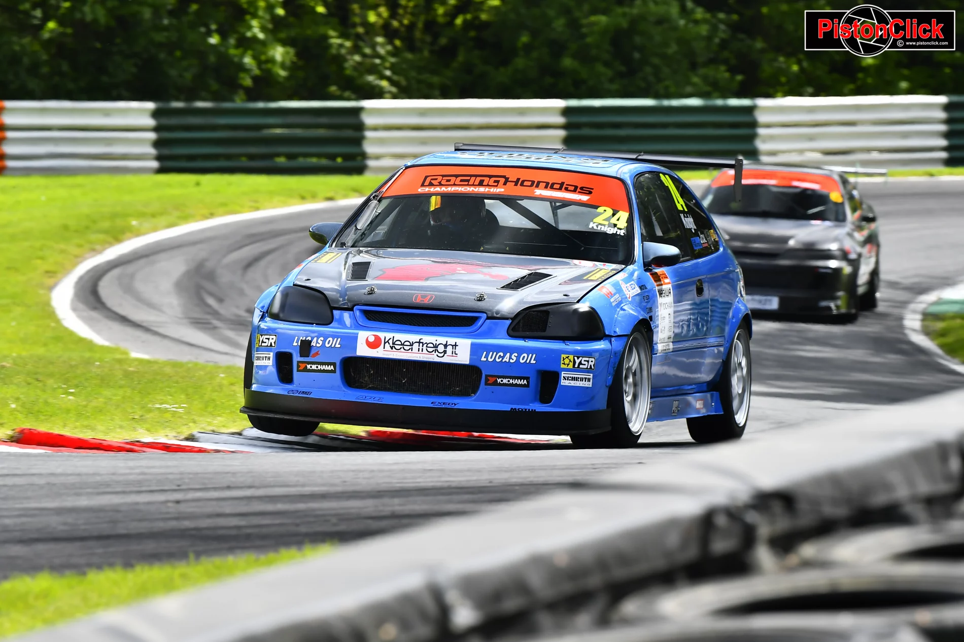 Racing Honda at Cadwell Park