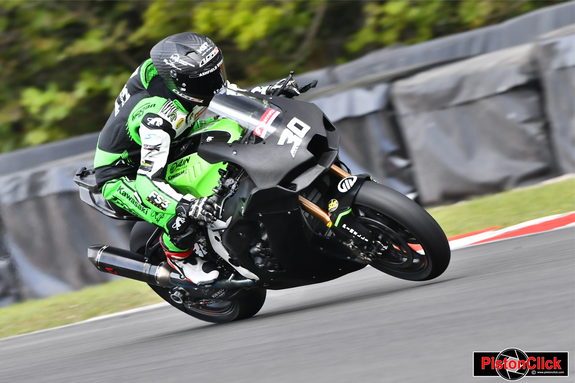 Max Cook on the AJN Steelstock Kawasaki BSB Oulton Park Official Test