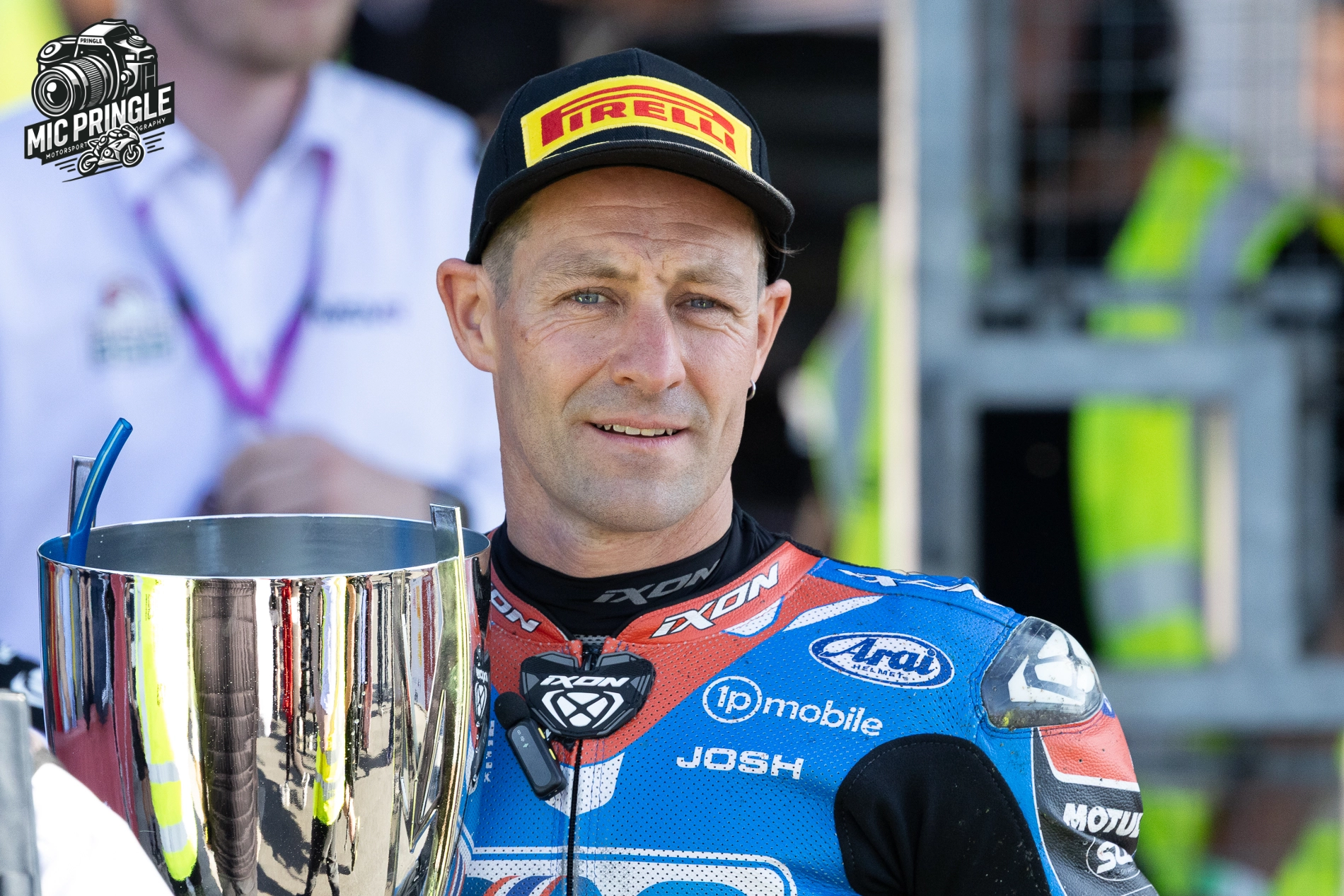 Josh Brookes third place in the BSB race 1 at Donington Park