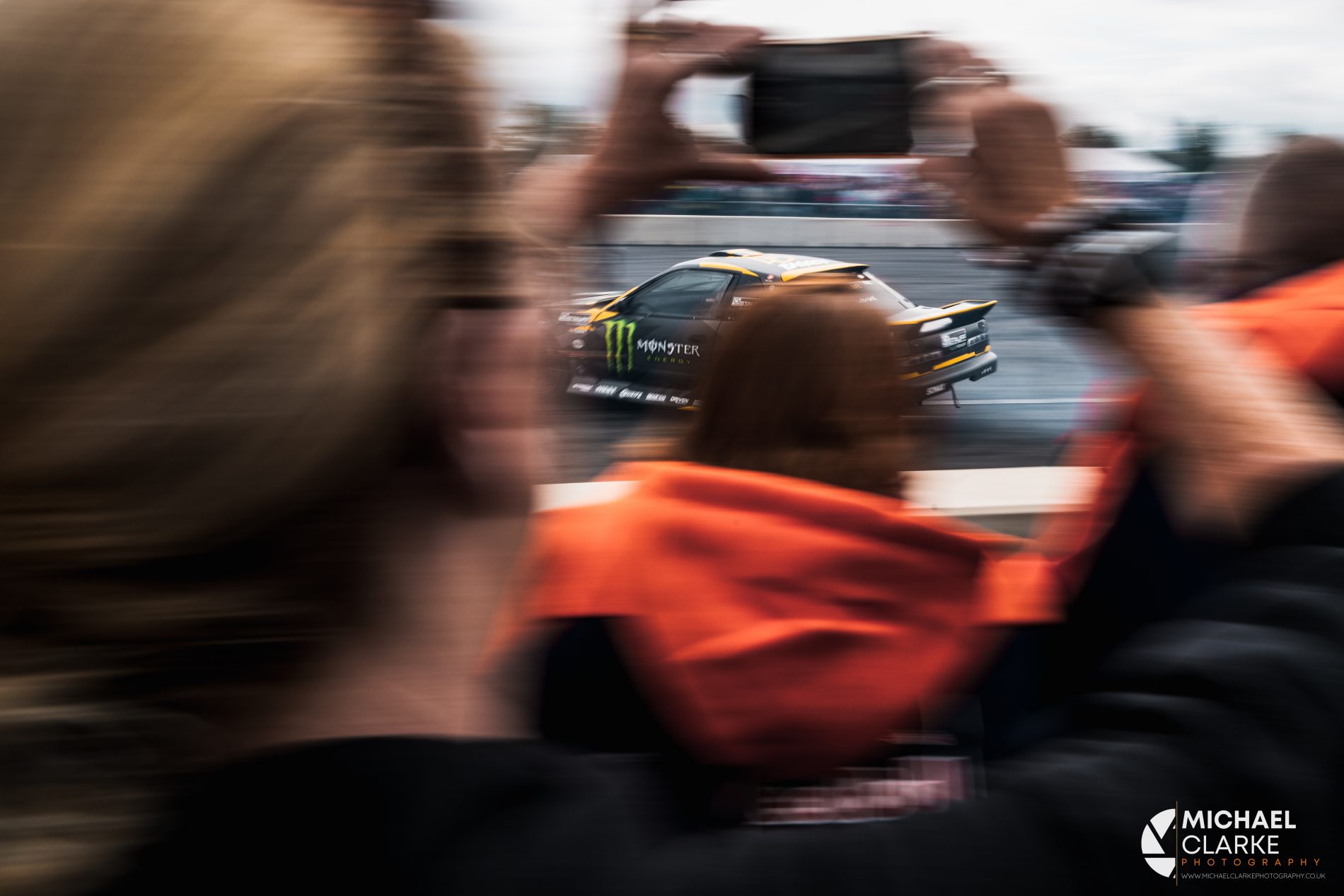 Drifting at the Monster Energy Show Silverstone MotoGP 2025