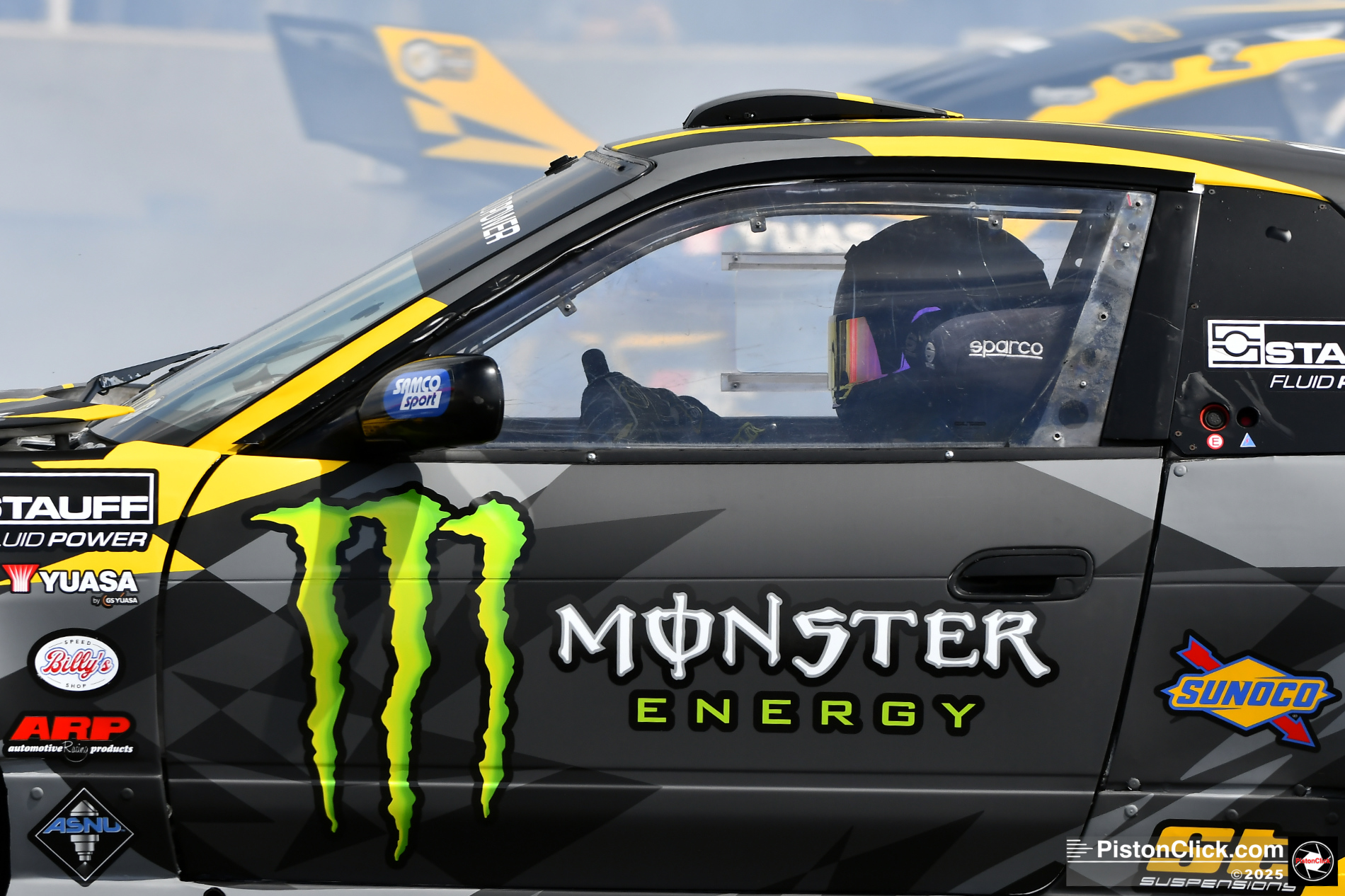 Drifting at the Monster Energy Show Silverstone MotoGP 2025