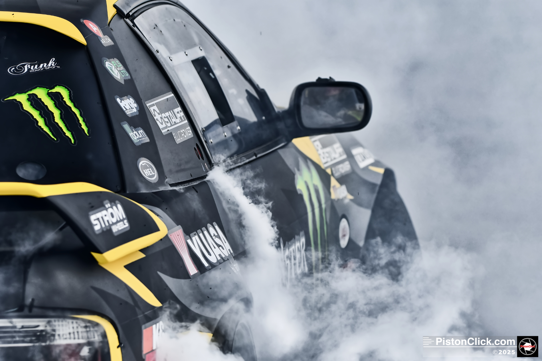 Drifting at the Monster Energy Show Silverstone MotoGP 2025