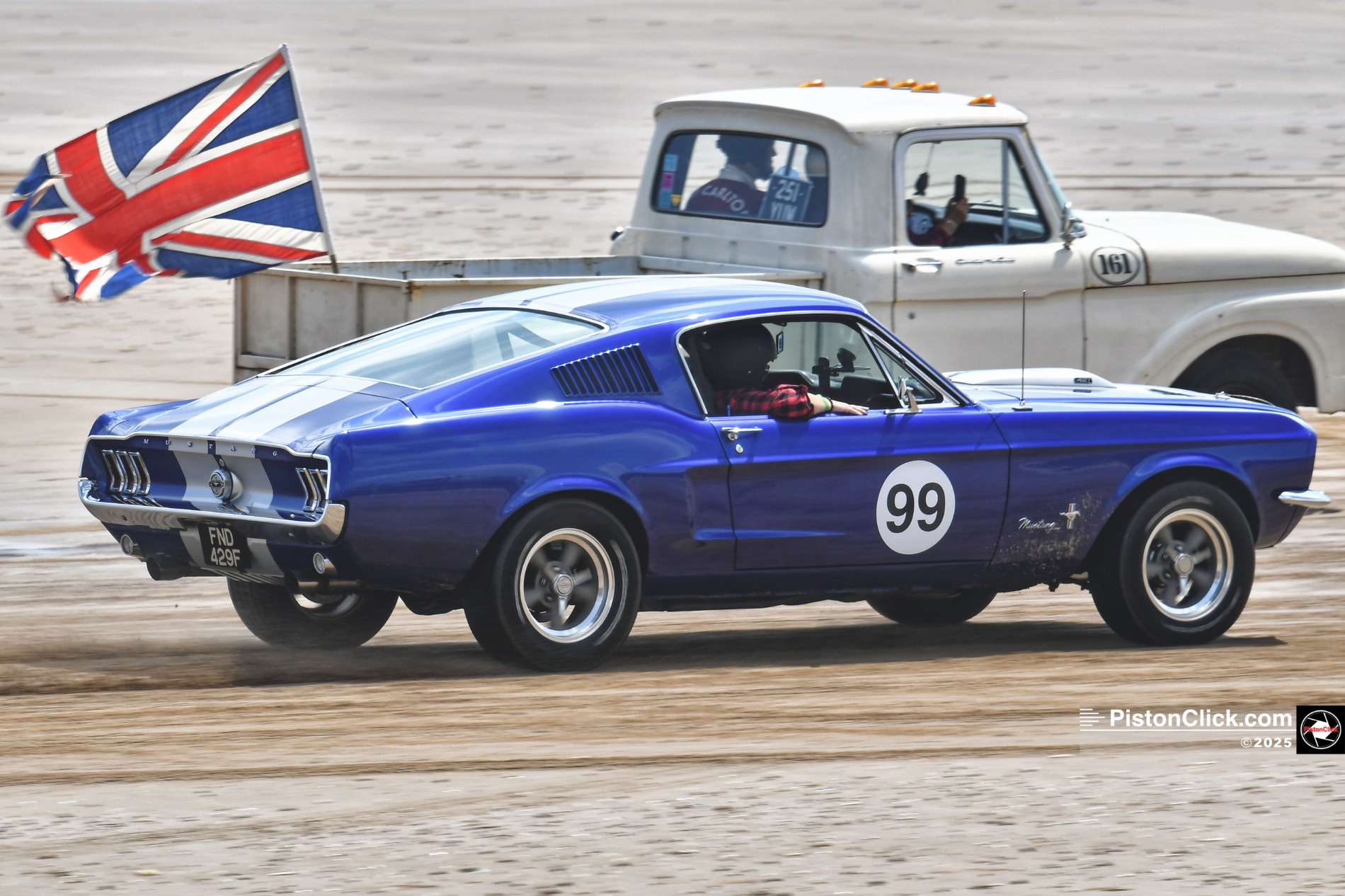 Racing on the beach at Bridlington