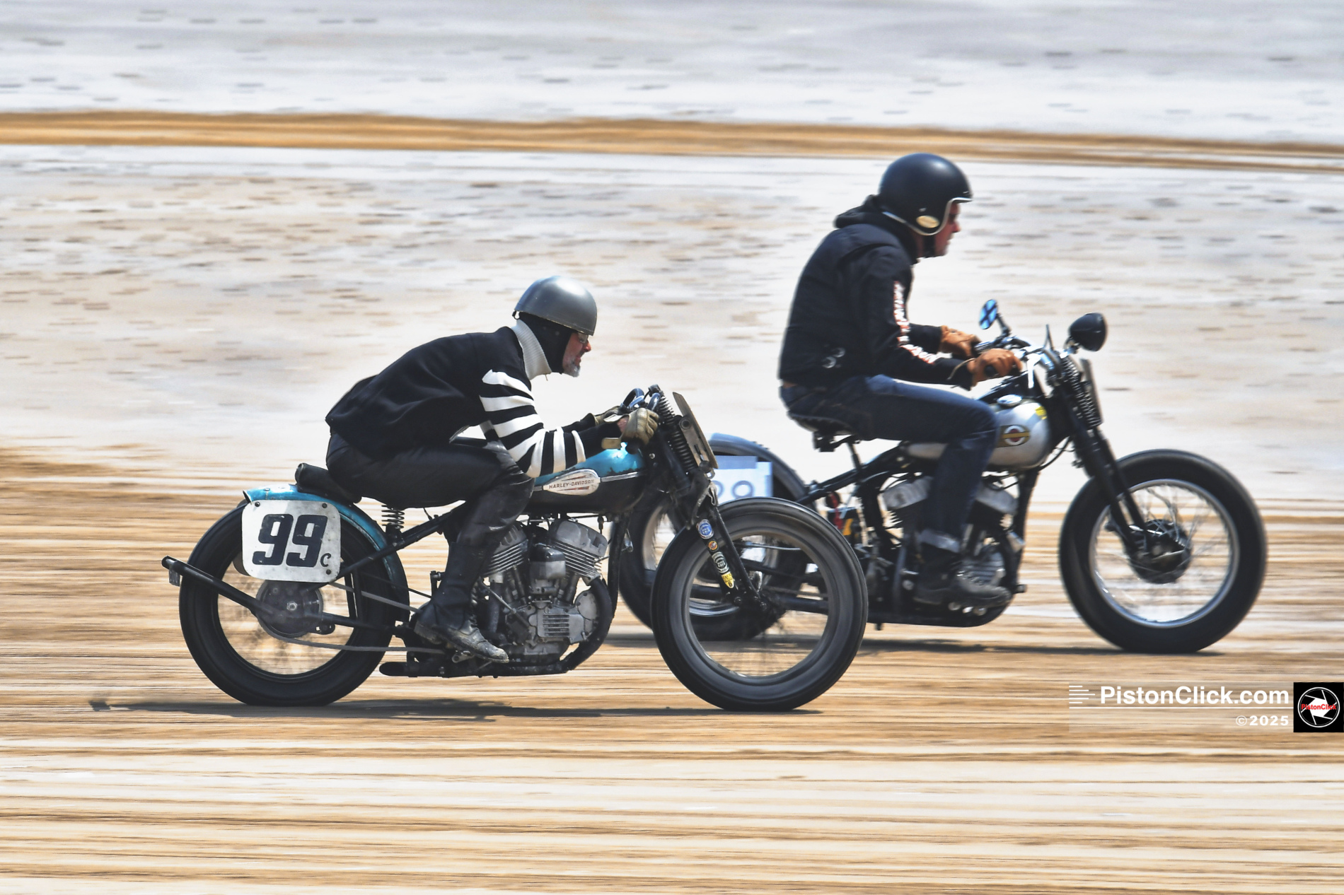 Racing on the beach at Bridlington