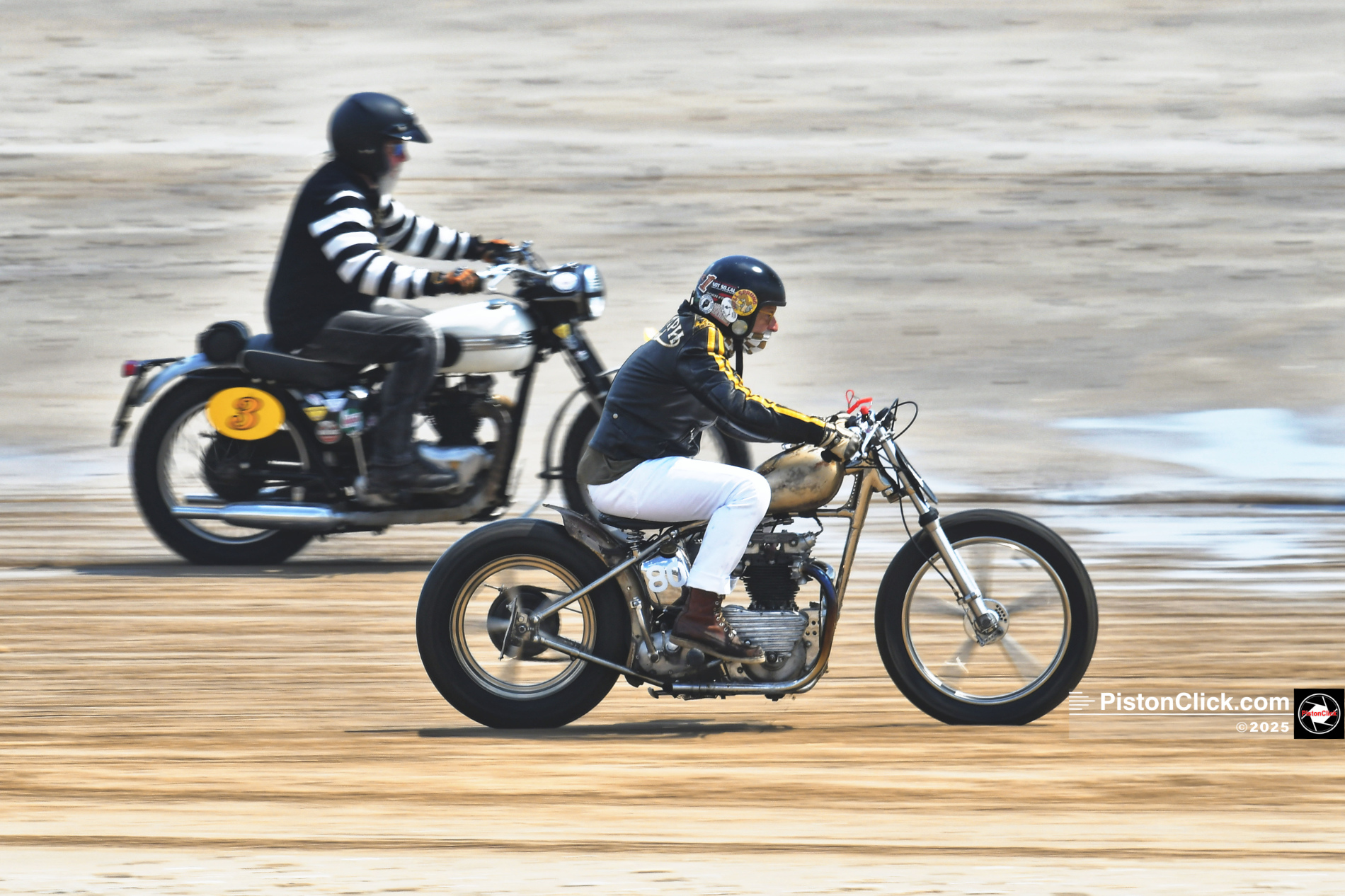 Racing on the beach at Bridlington