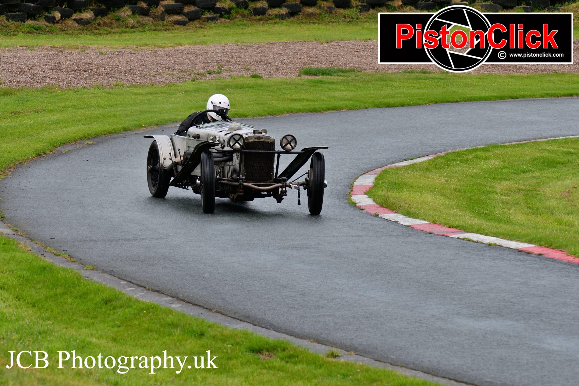 Wilfred Cawley driving a GN Ford Piglet Harewood hillclimb