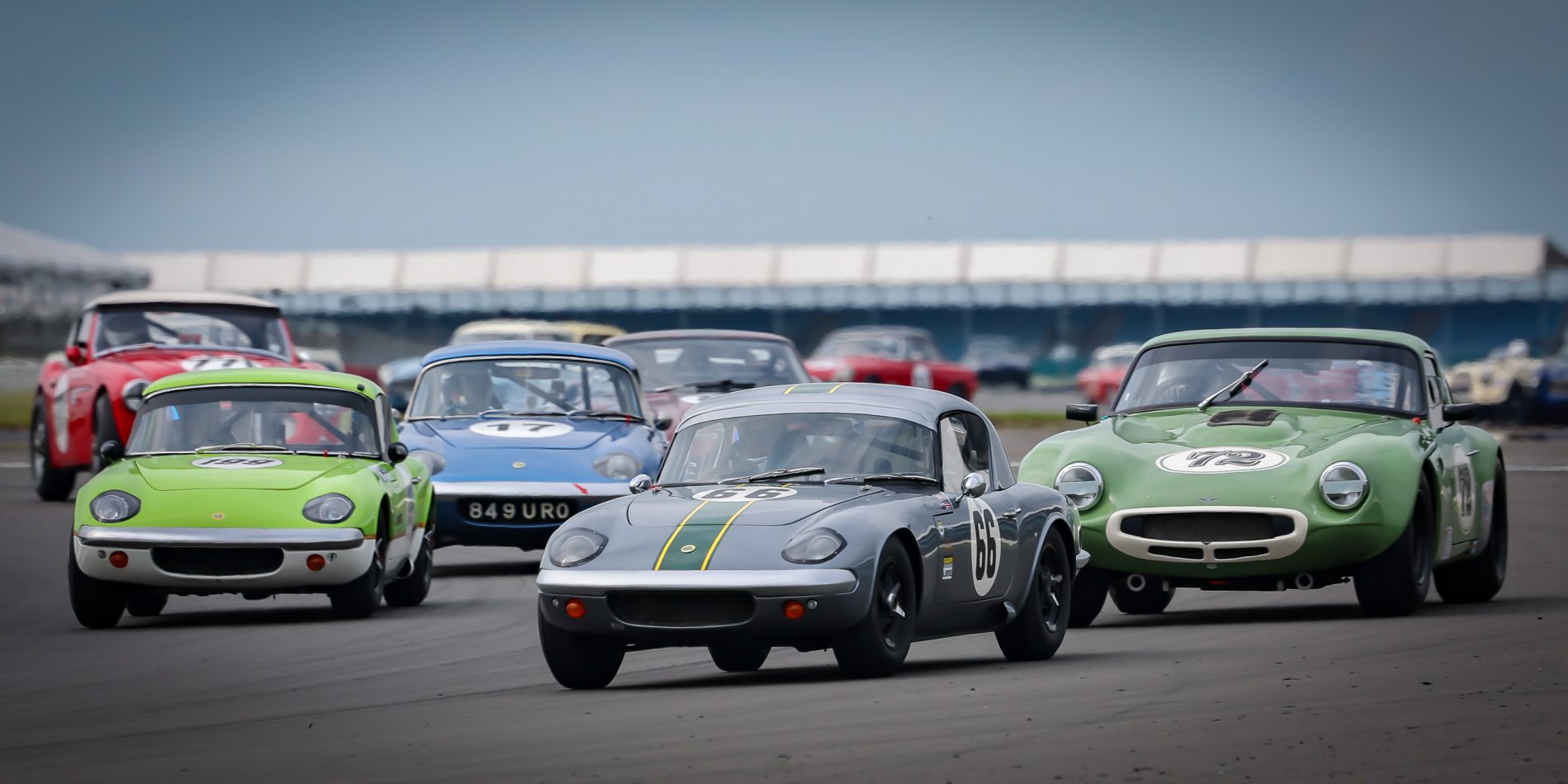 Equipe Libre Lotus Elan racing at Silverstone 2025