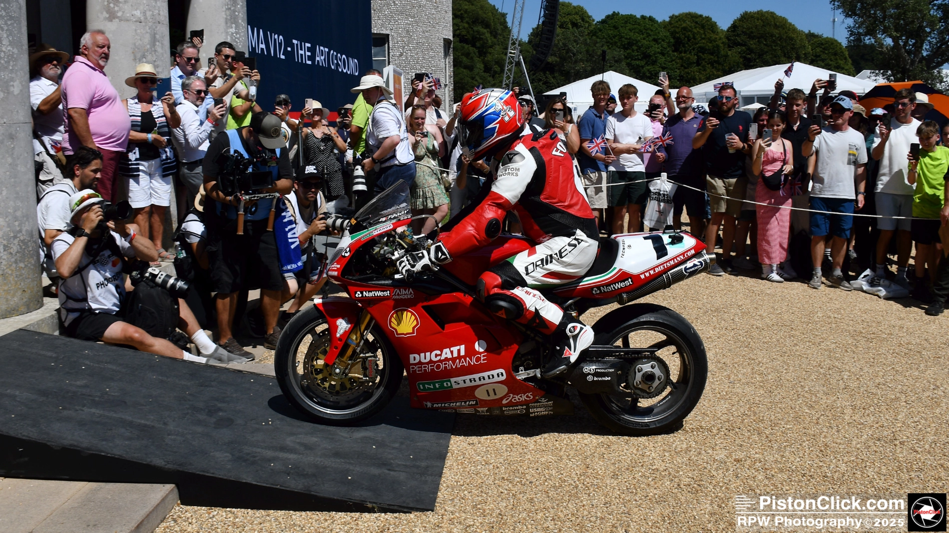 World Superbike Champion, Carl Fogarty. Foggy at Goodwood FoS