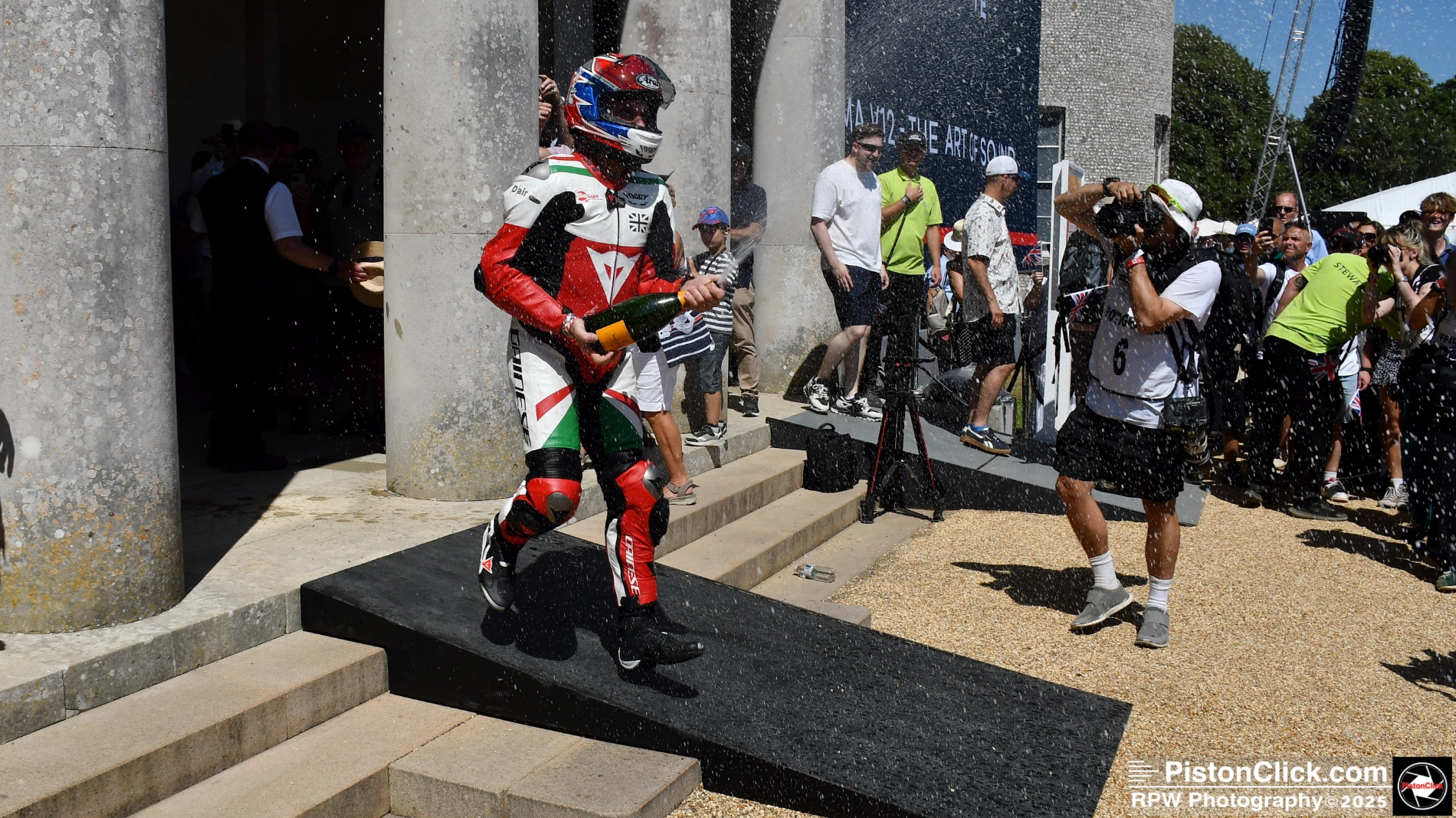 World Superbike Champion, Carl Fogarty. Foggy at Goodwood FoS