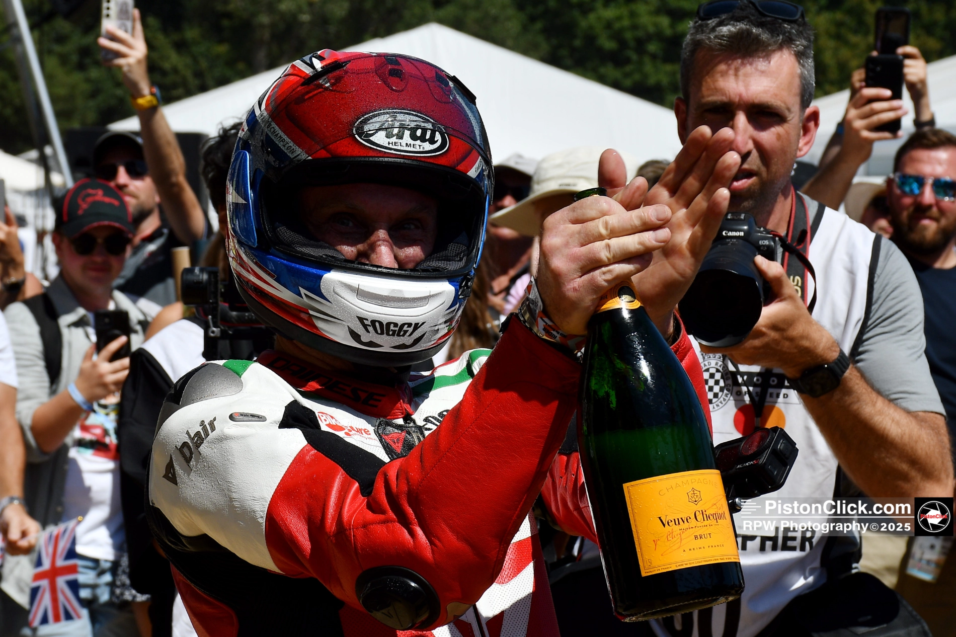 World Superbike Champion, Carl Fogarty. Foggy at Goodwood FoS