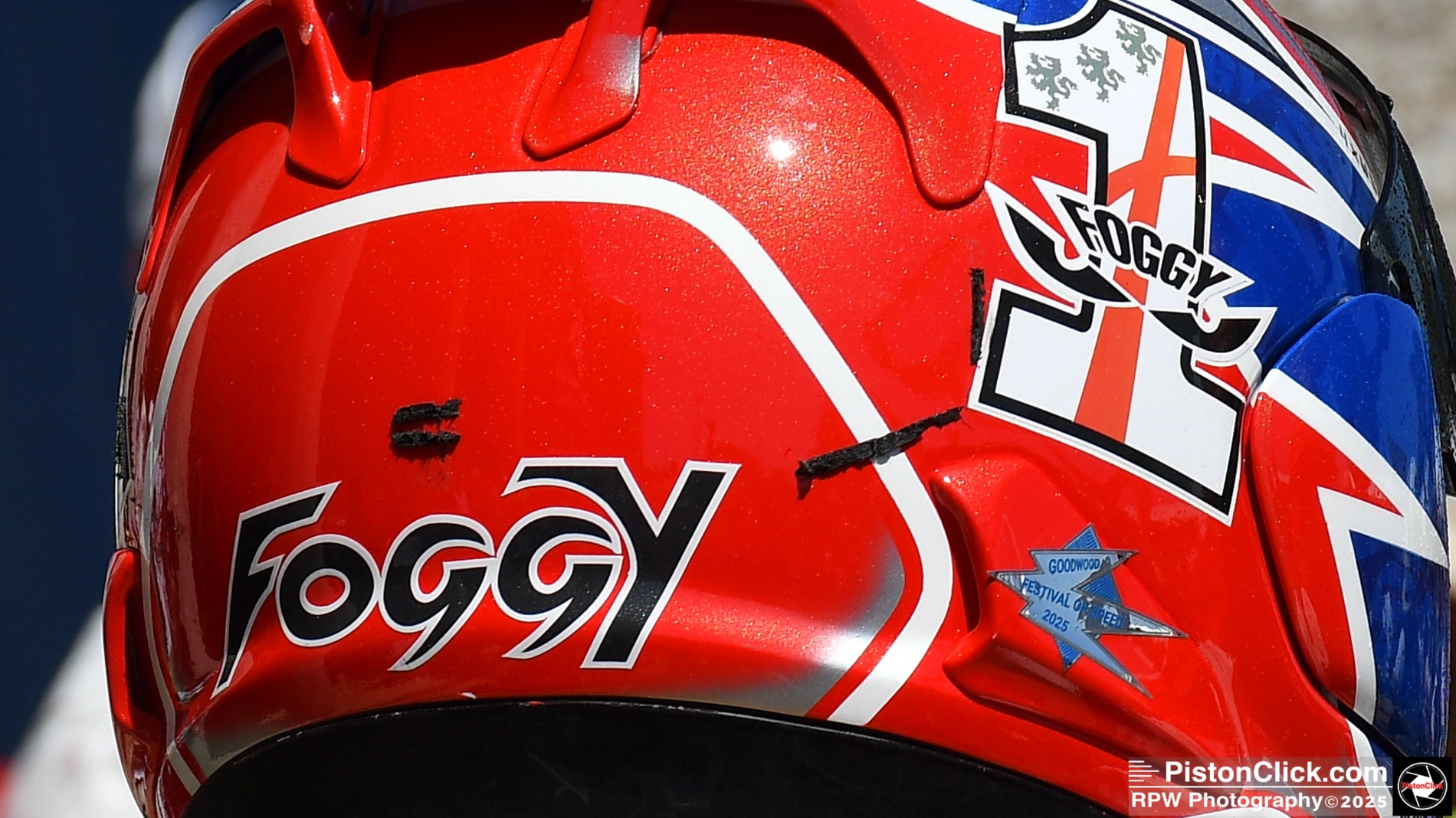 World Superbike Champion, Carl Fogarty. Foggy at Goodwood FoS