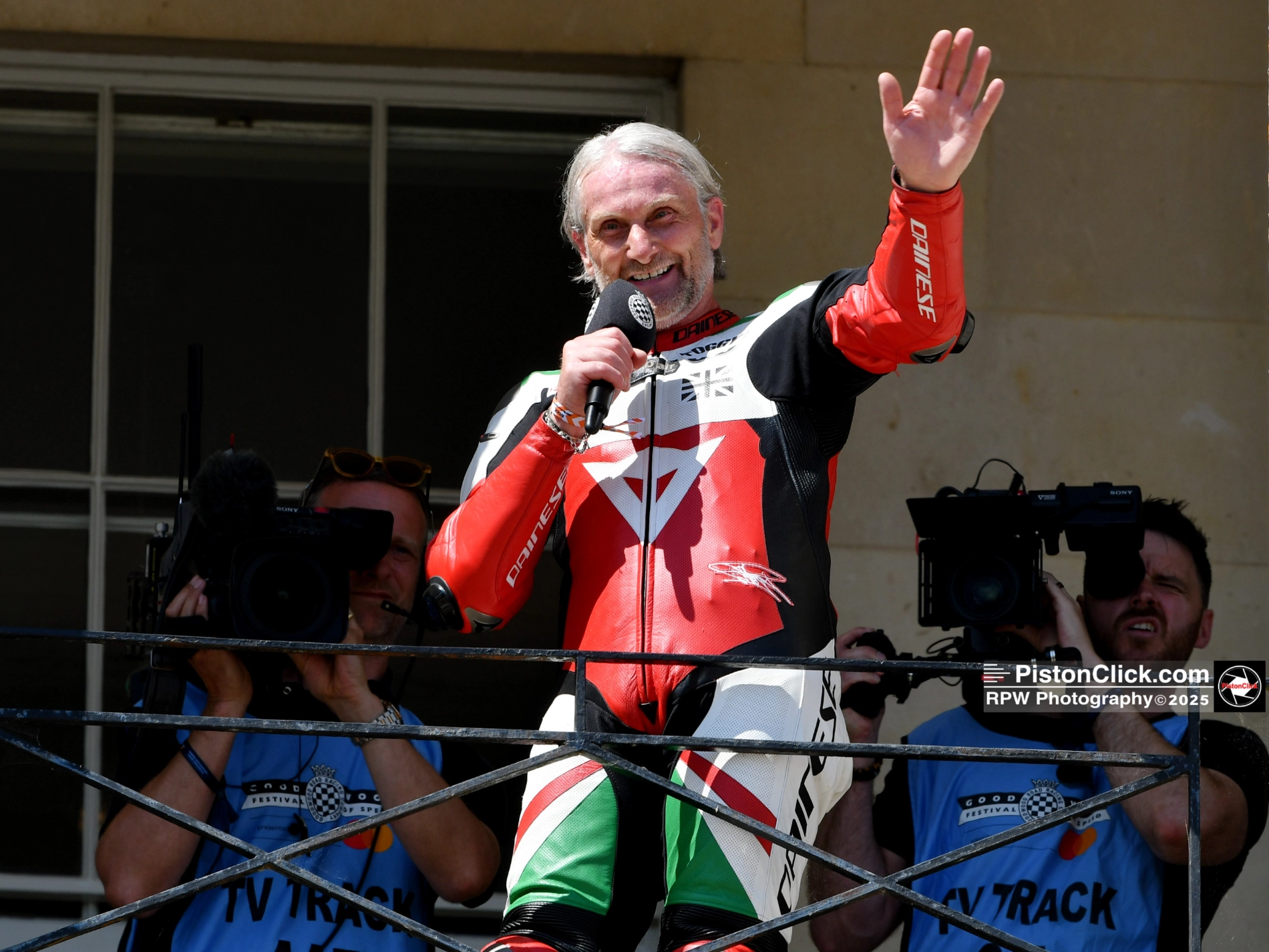 World Superbike Champion, Carl Fogarty. Foggy at Goodwood FoS