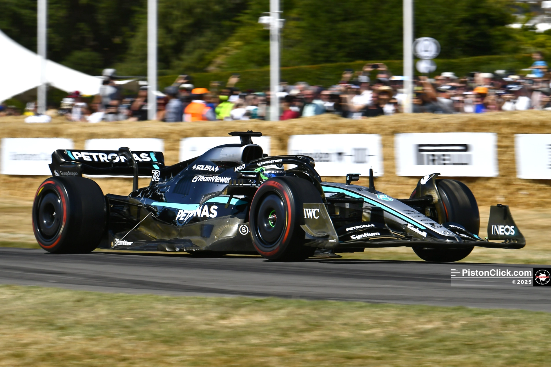 F1 silver arrow at Goodwood