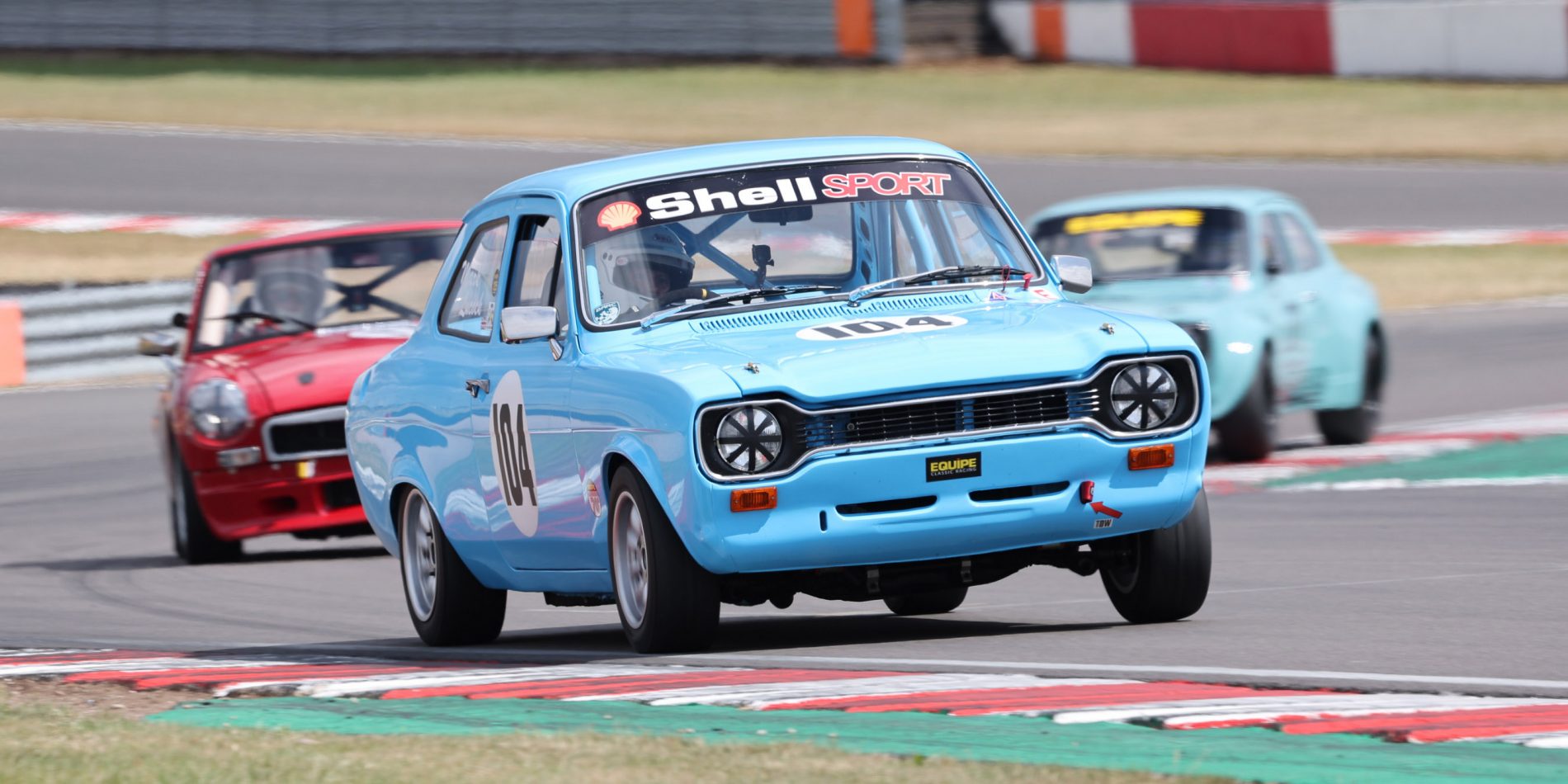 Mark Lucock heading for P4 in the Equipe 70s.