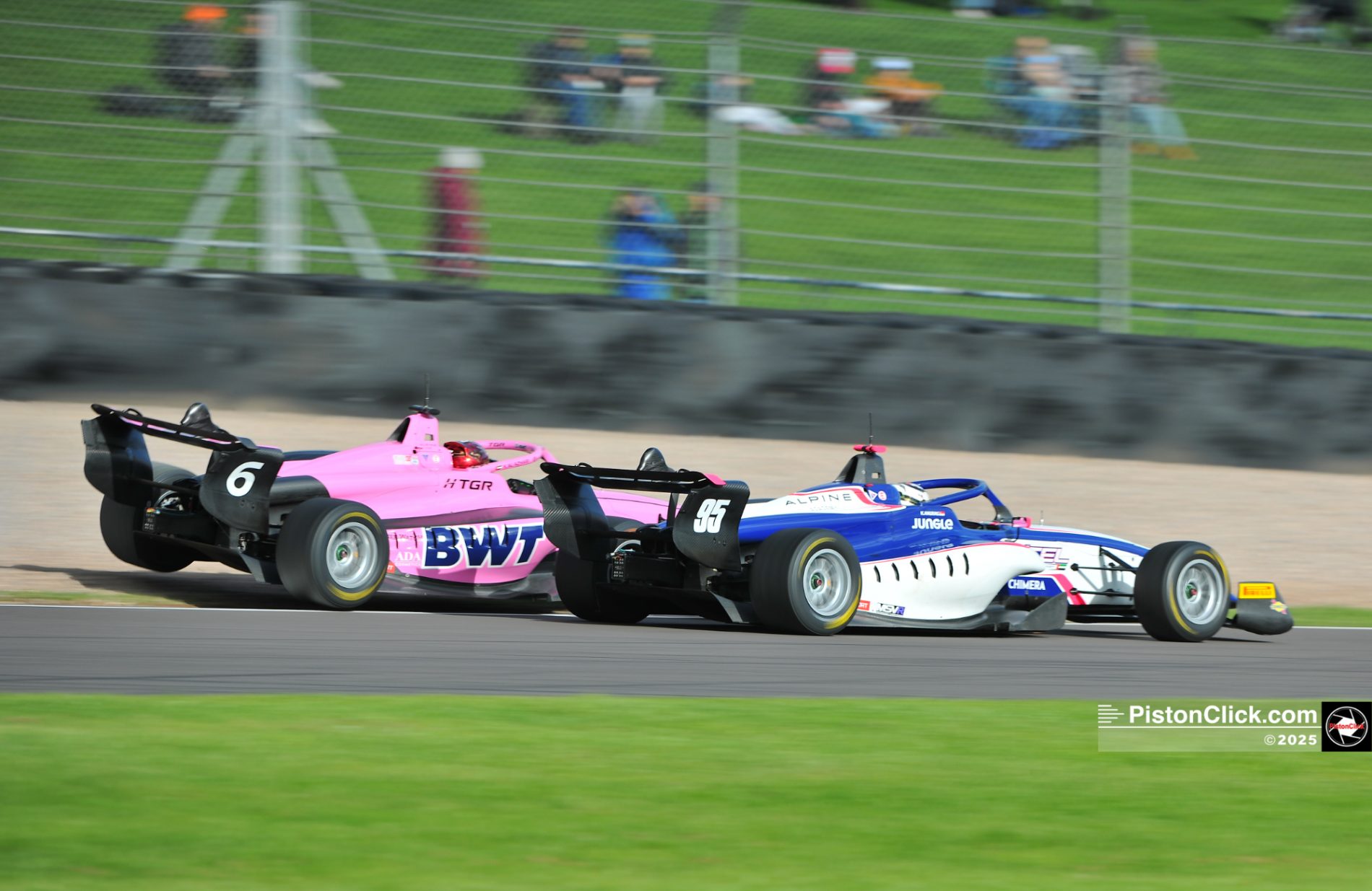 GB3 and 4 single seat cars at Donington Park