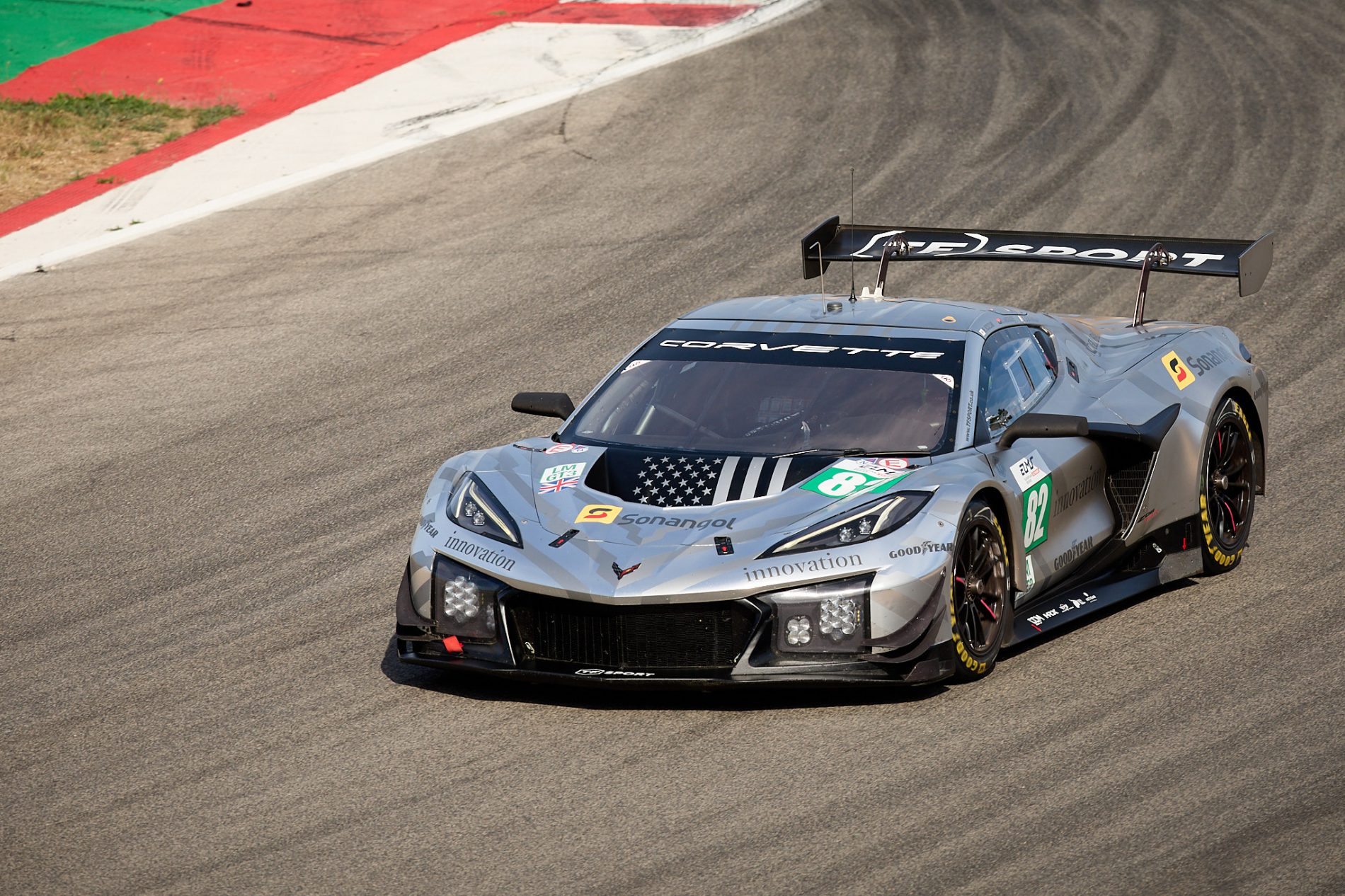EMLS #82 TF Sport Corvette Z06 of Hiroshi Koizumi, Rui Andrade, and Charlie Eastwood