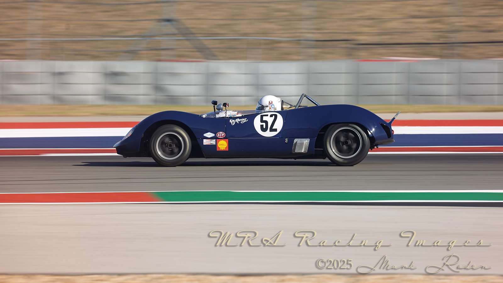 Dan Chapman’s dark blue 1965 Brabham BT8