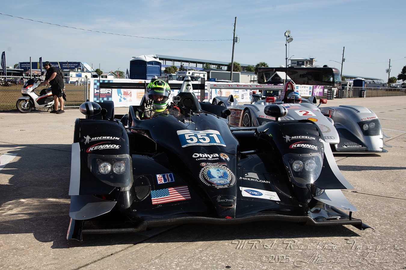 Paddock at Sebring race track USA 
