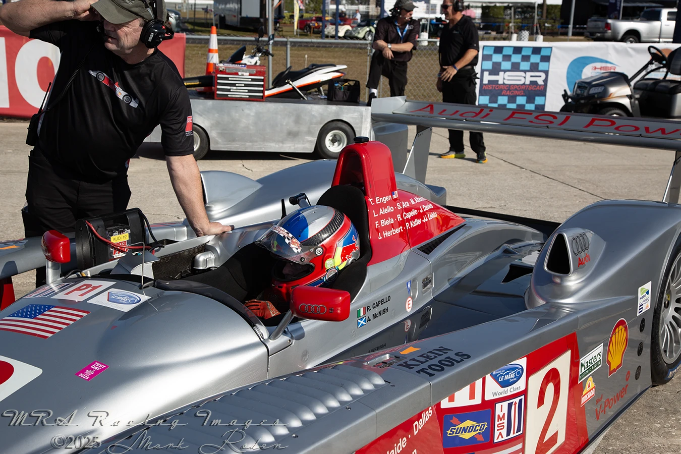 Paddock at Sebring race track USA 