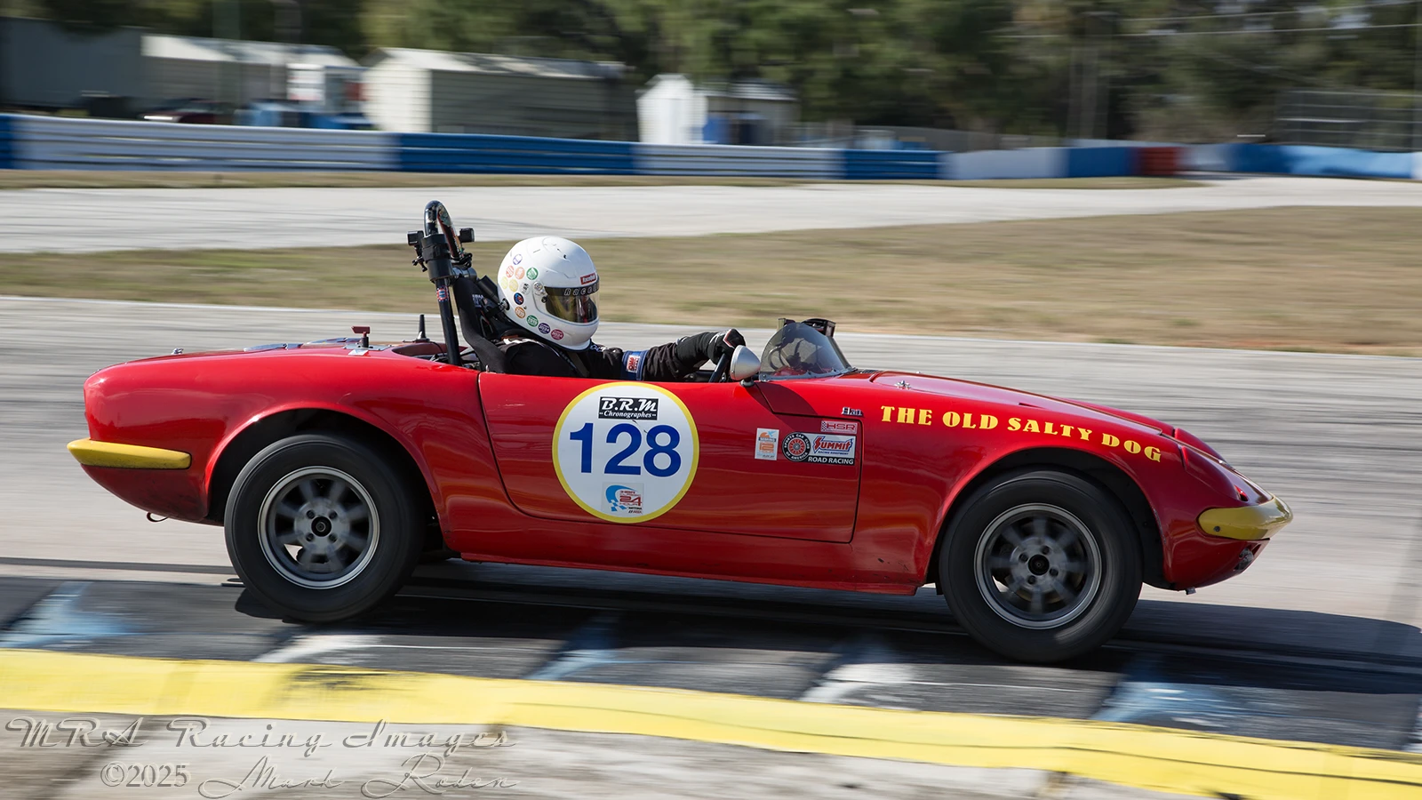 Tom Coryn in a 1965 MG B Roadster