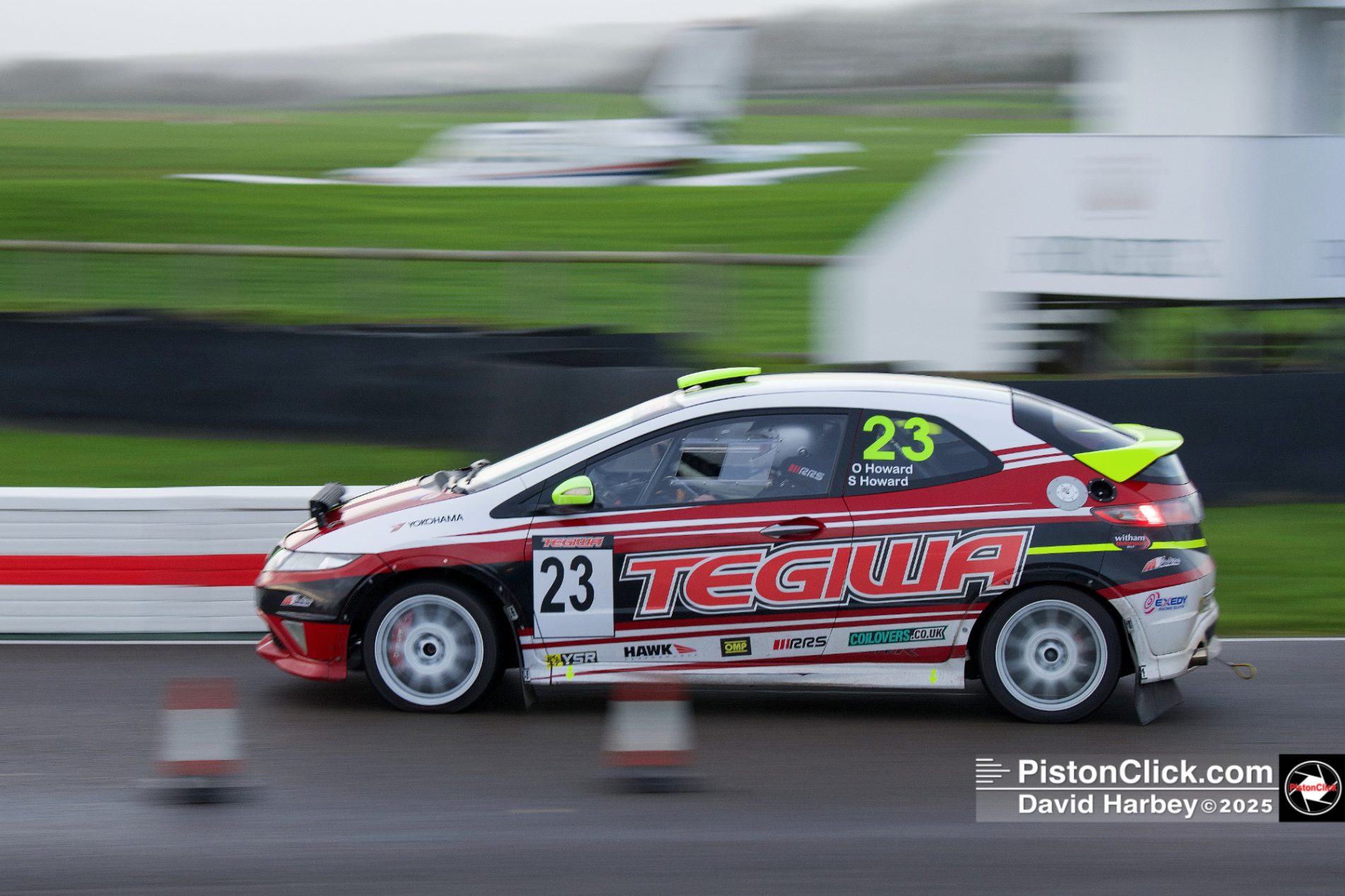 Honda Civic Type R Rallying at Goodwood Circuit