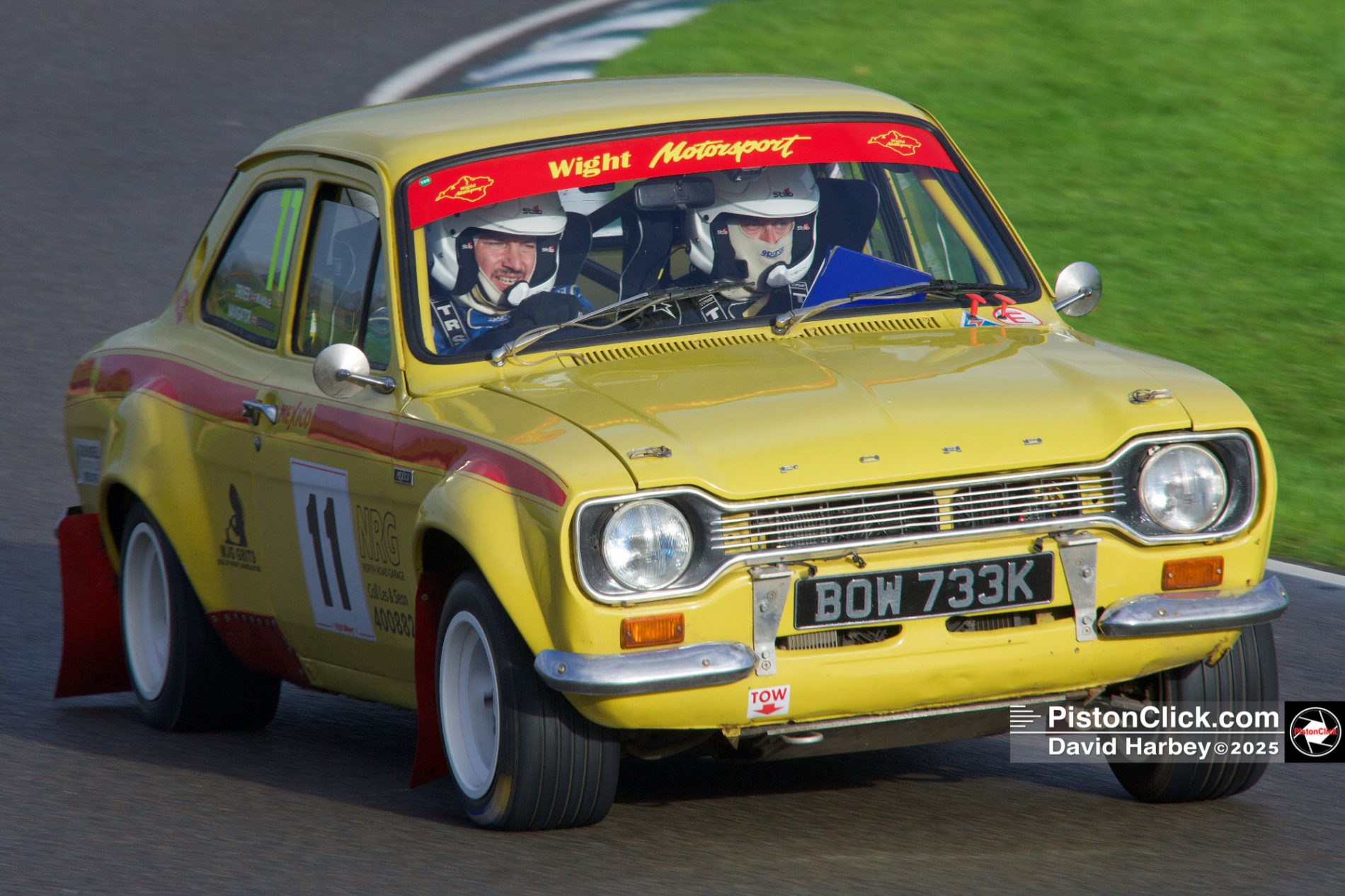 Ford Escort rallying at Goodwood