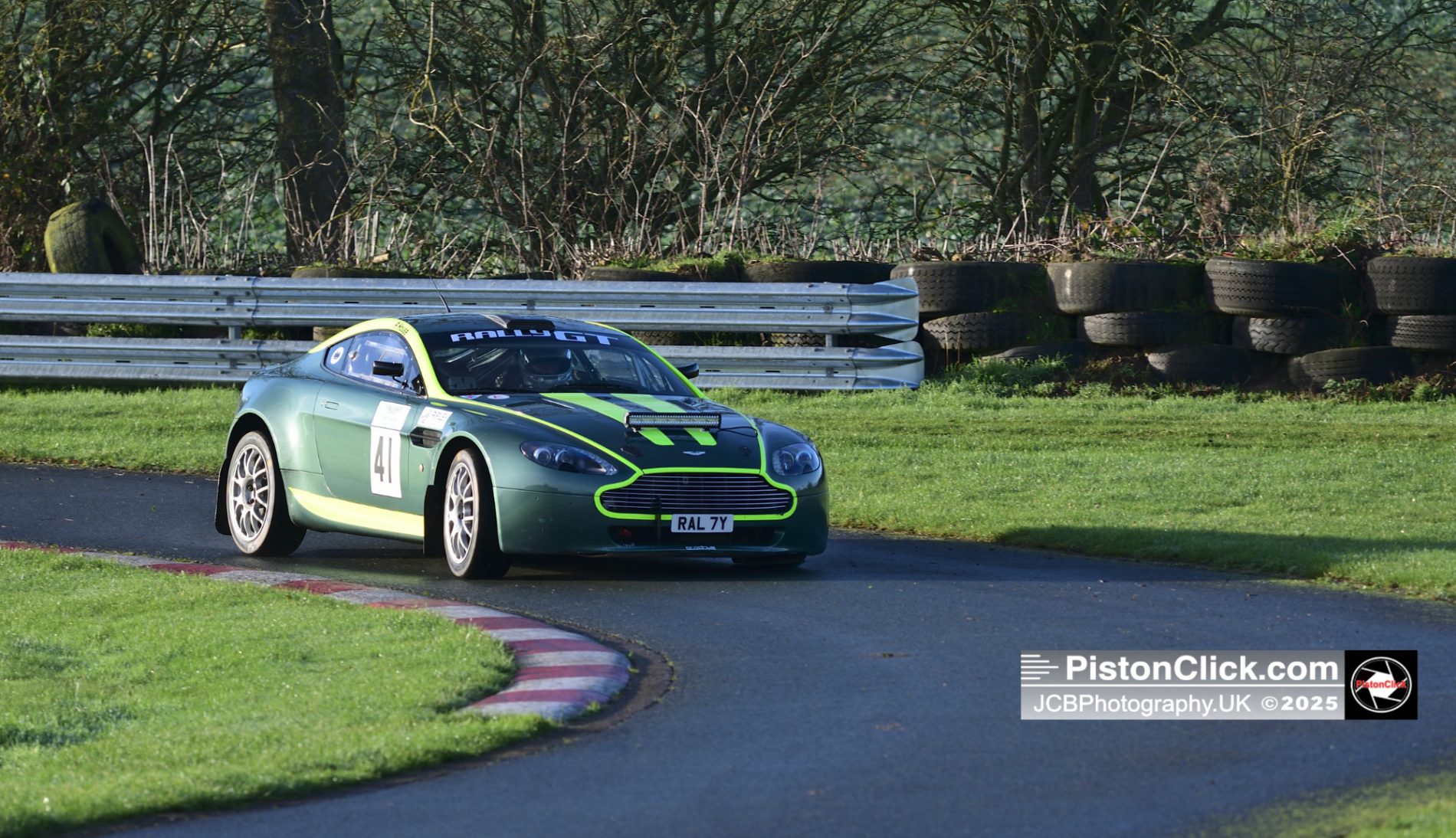 Peter House driving an Aston Martin Vantage GT4 Rally2