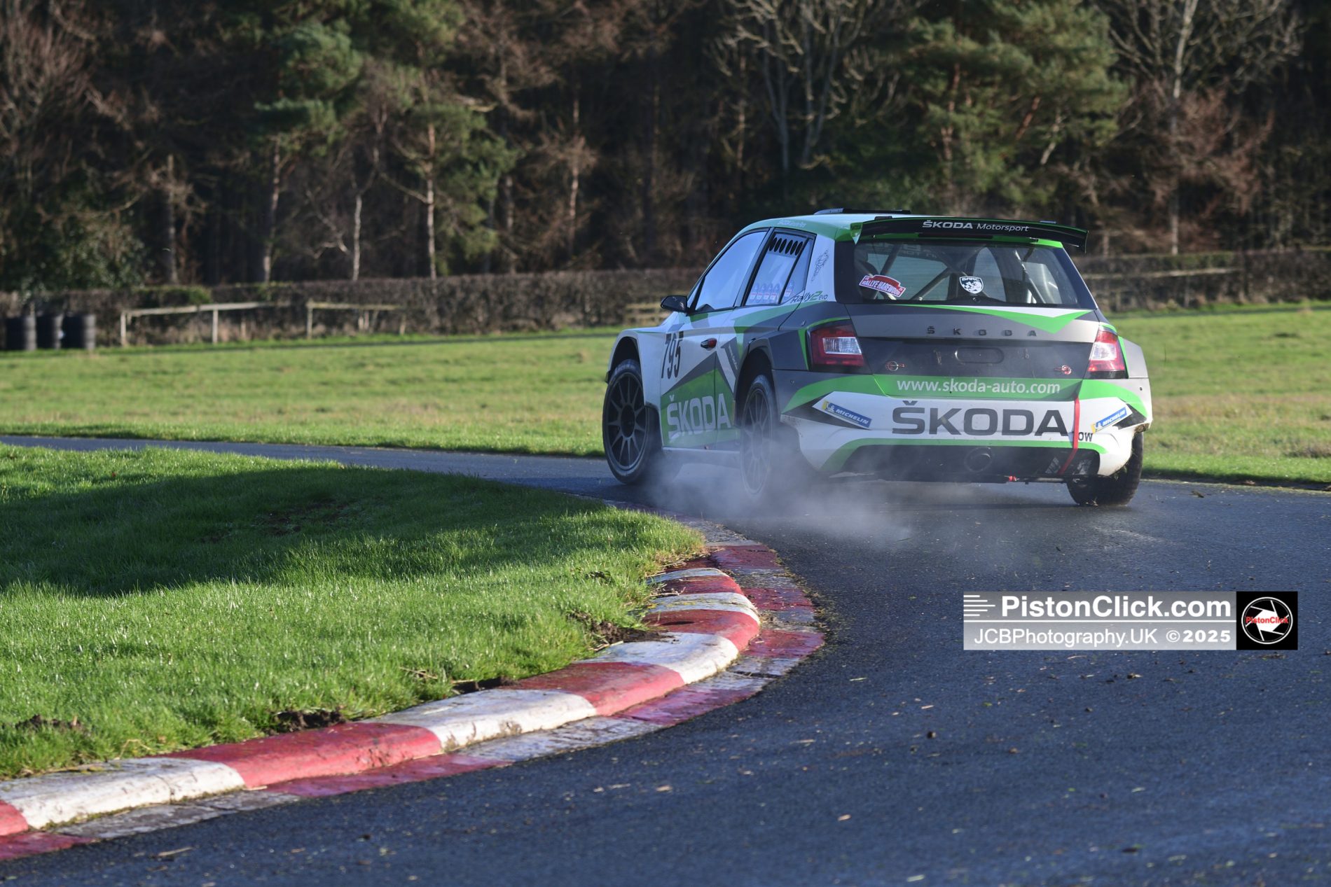 Roger and Scott Moran sharing the Skoda Fabia R2