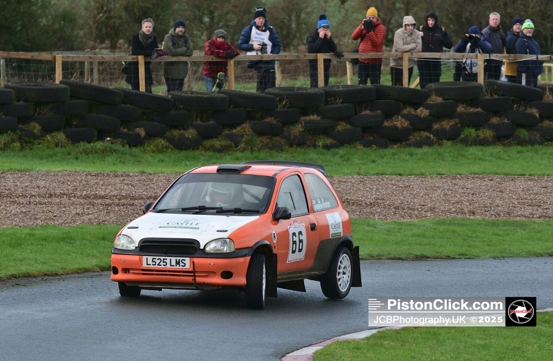 Andrew Foster driving a Vauxhall Corsa